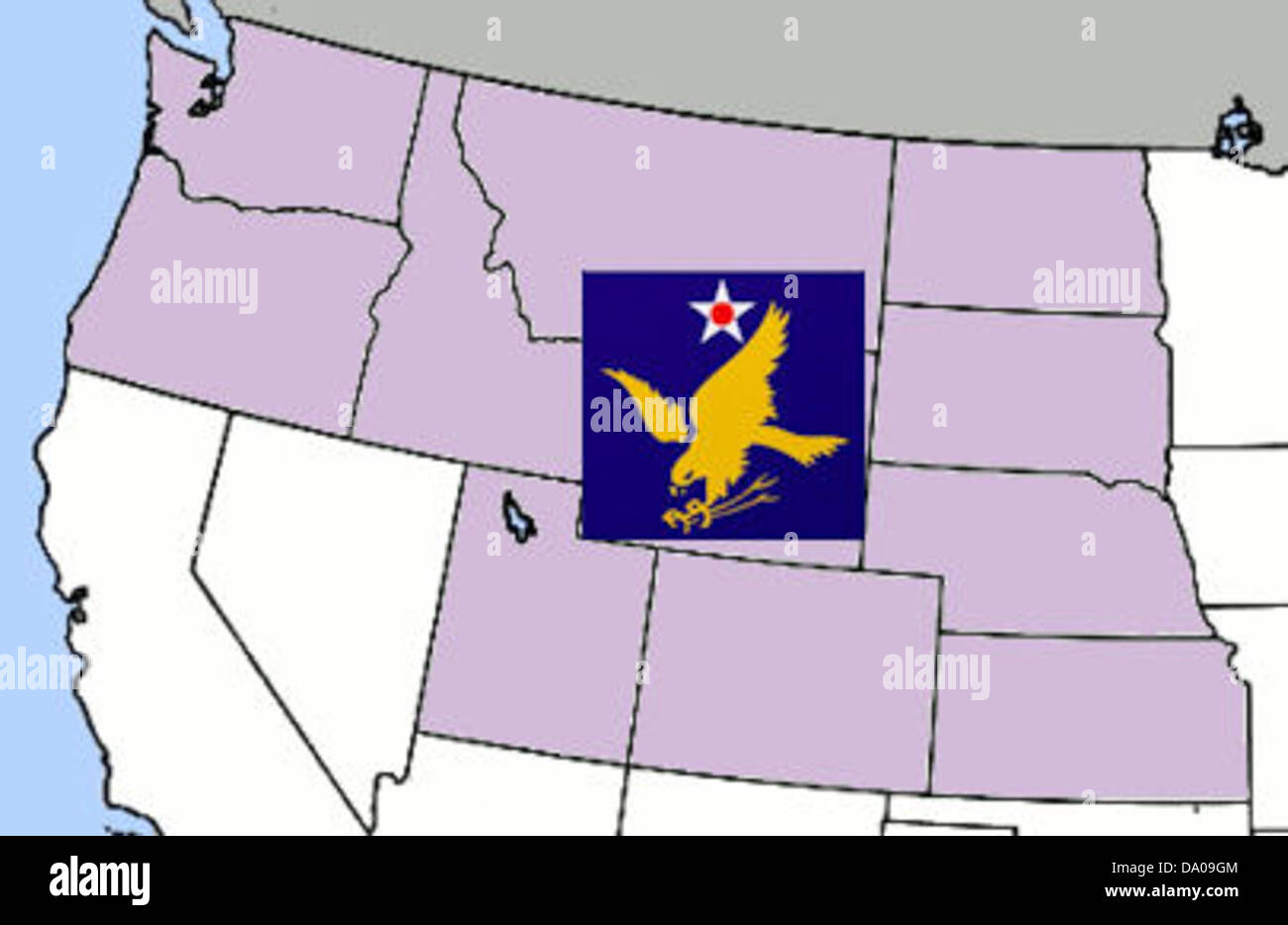 The 2nd United States Air Force - The 2nd United States Air Force Usaf Map Displays The Operational DA09GM 