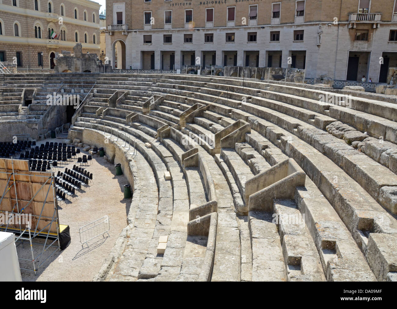 Roman amphitheatre, Lecce, Puglia, Italy Stock Photo