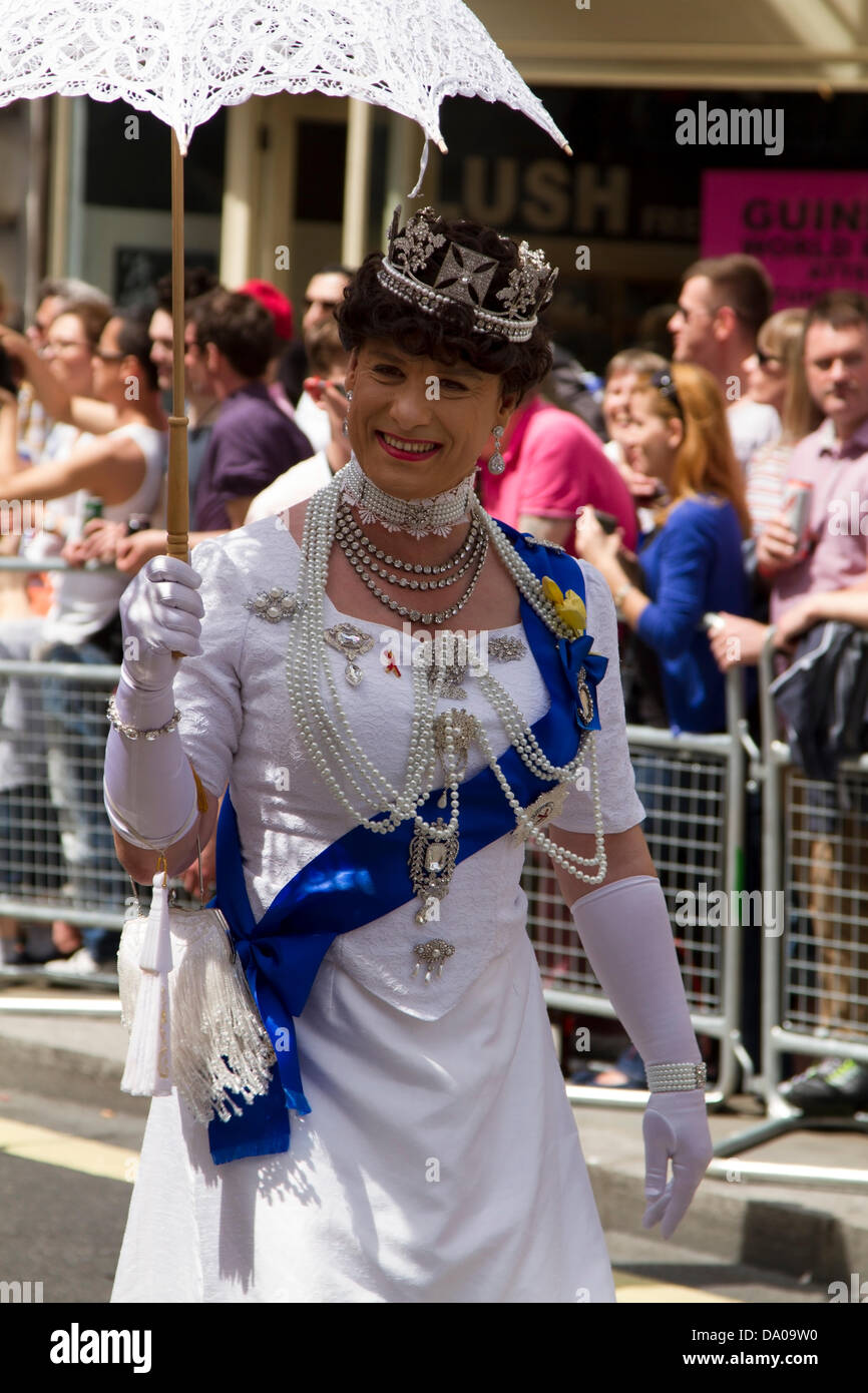 London, UK. 29th June, 2013. Costumed participants in the Gay Pride Parade in Central London on 29 June 2013 Credit:  Bruce Martin/Alamy Live News Stock Photo