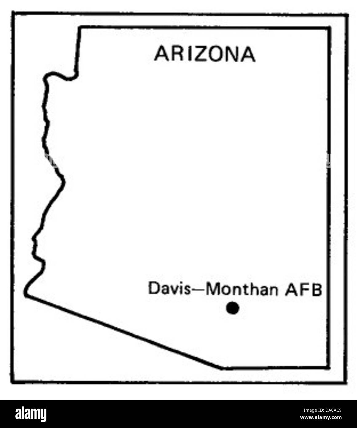 Dmafb-map Stock Photo