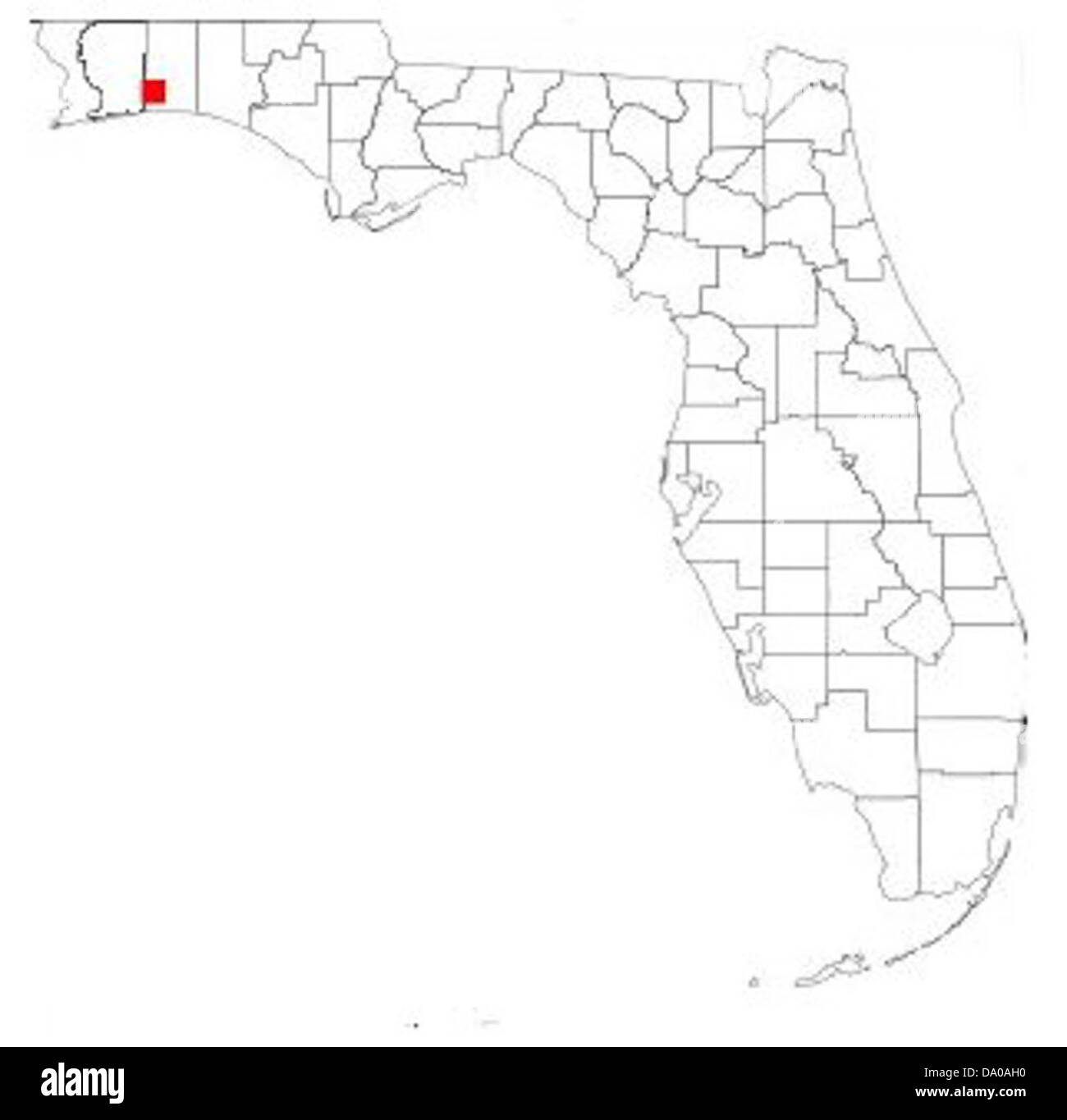 A map highlighting Hurlburt Field - A Map Highlighting Hurlburt Field A Us Air Force Base In Florida Hurlburt DA0AH0 
