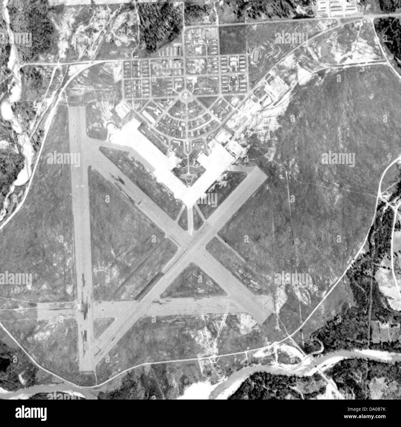 American military airfield Black and White Stock Photos & Images - Alamy