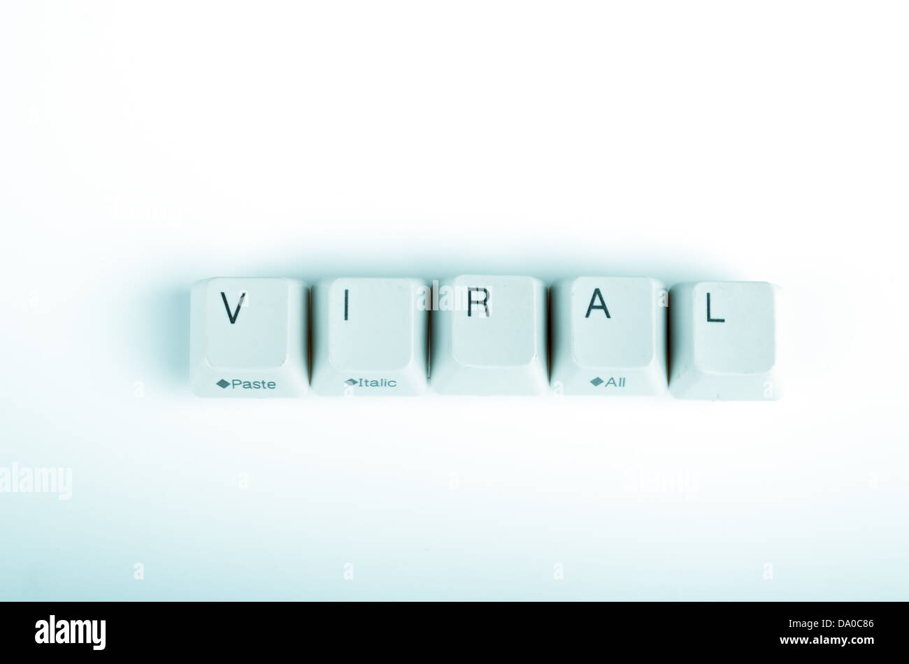 viral word written with computer buttons Stock Photo - Alamy