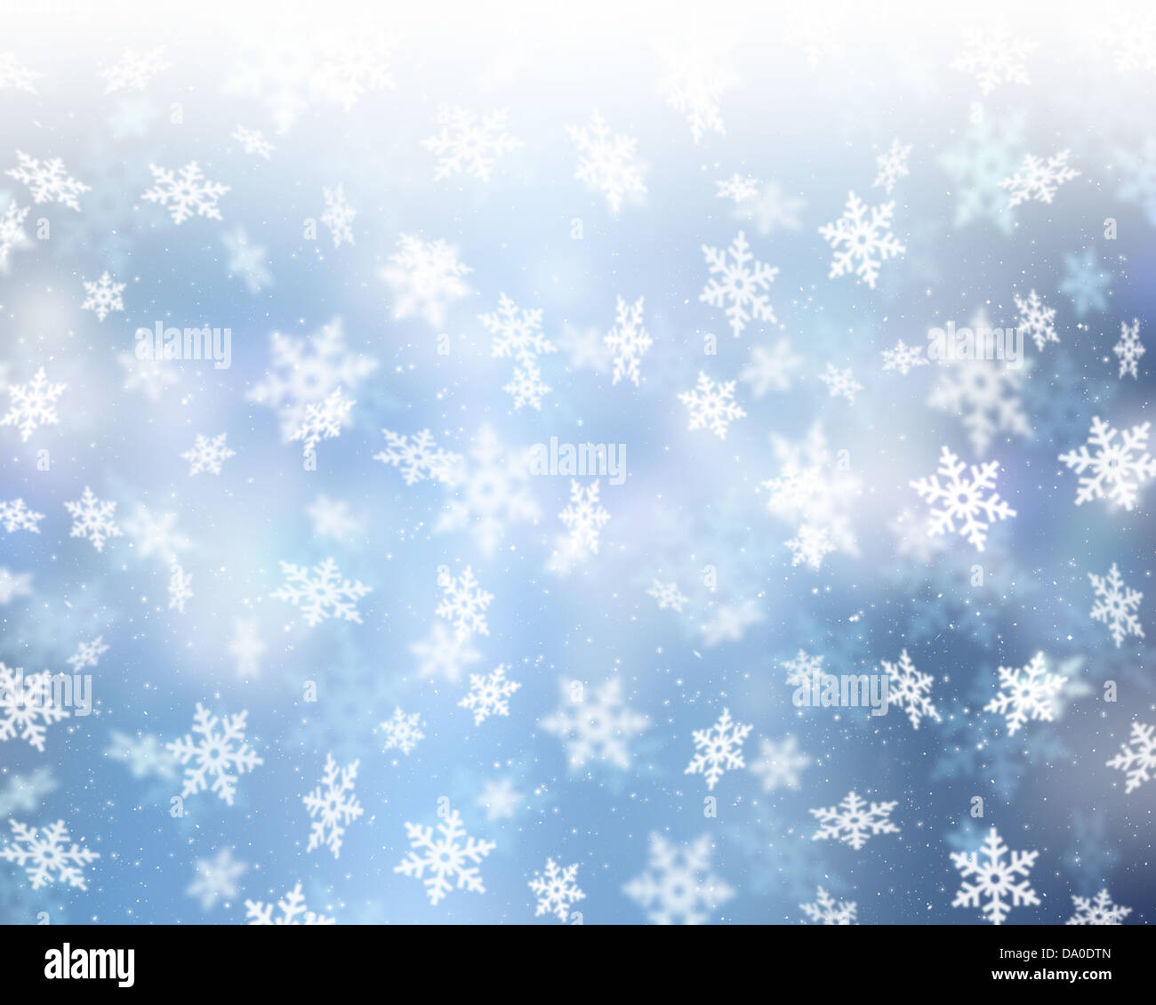 Christmas background of falling snowflakes Stock Photo - Alamy