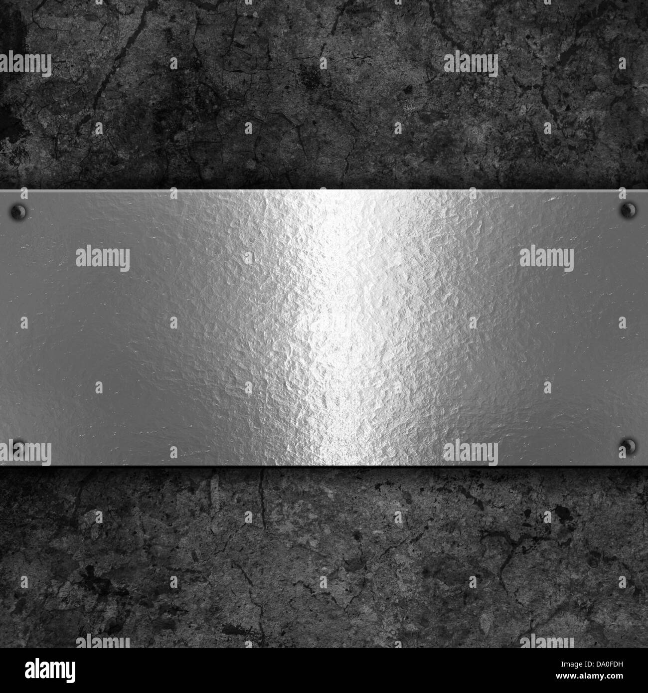 Grunge background with metal plate and rivets Stock Photo - Alamy
