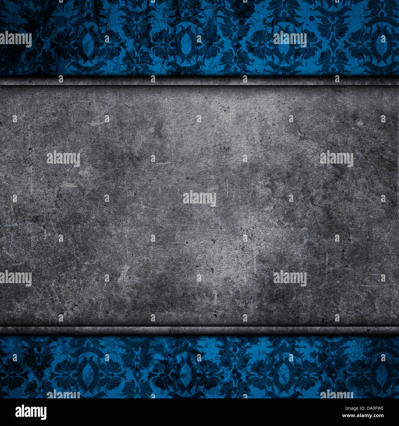 Grunge style concrete on a floral design background Stock Photo - Alamy