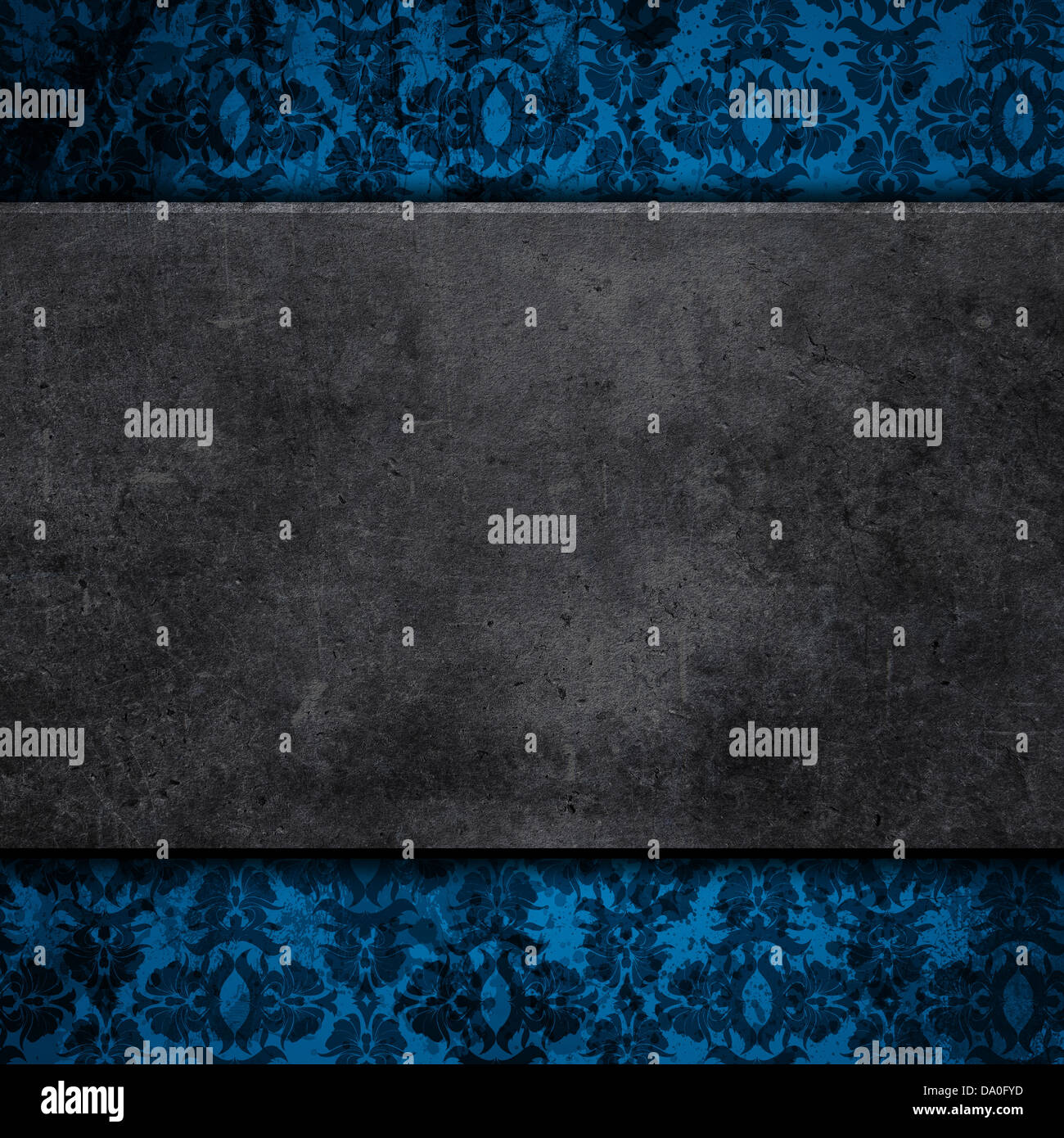 Grunge style concrete on a floral design background Stock Photo - Alamy