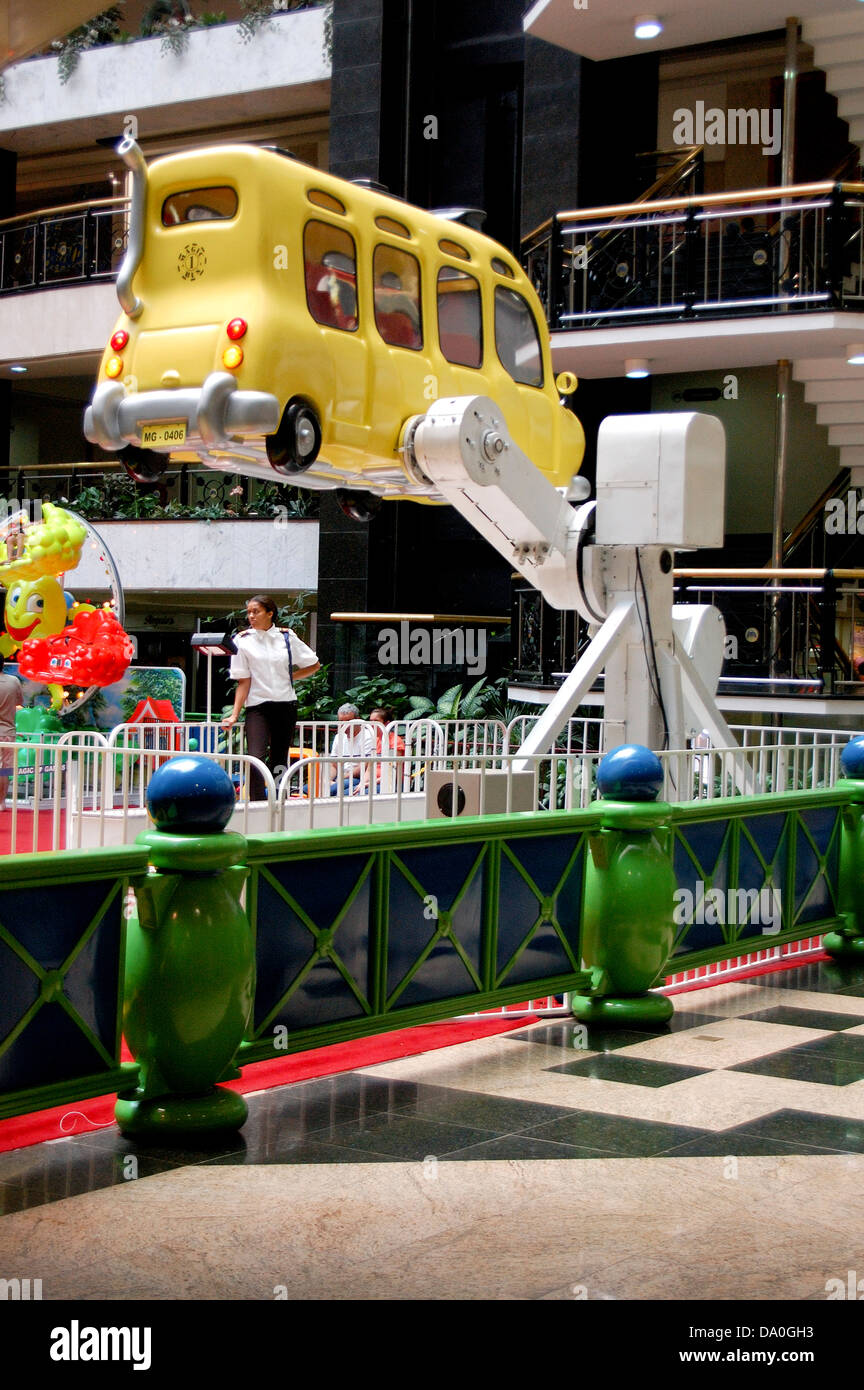 toy school van displayed in a play house for kids inside a shopping mall  Stock Photo - Alamy