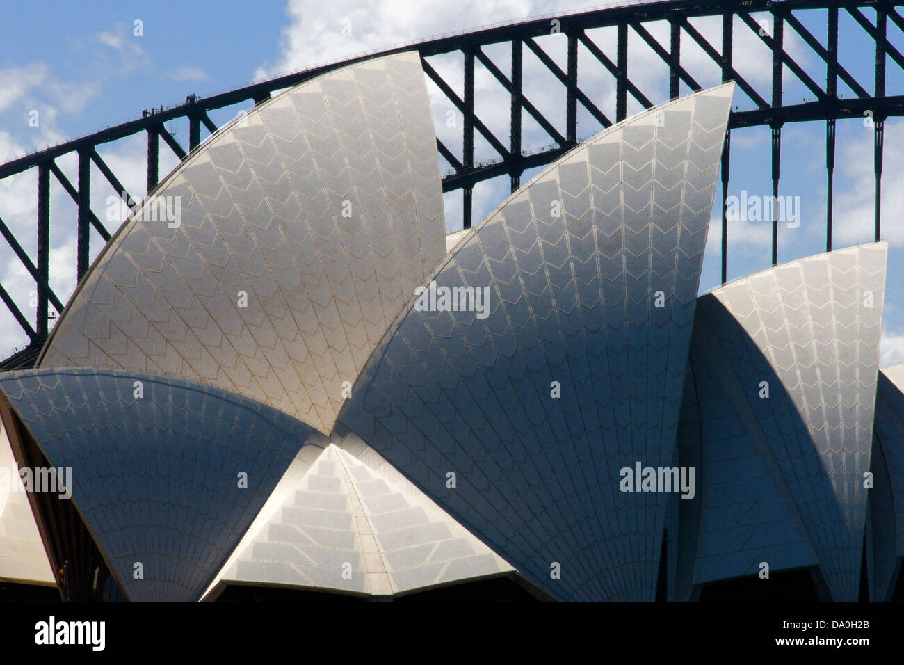 Sydney Opera House roof Sydney Harbour NSW Australia Stock Photo