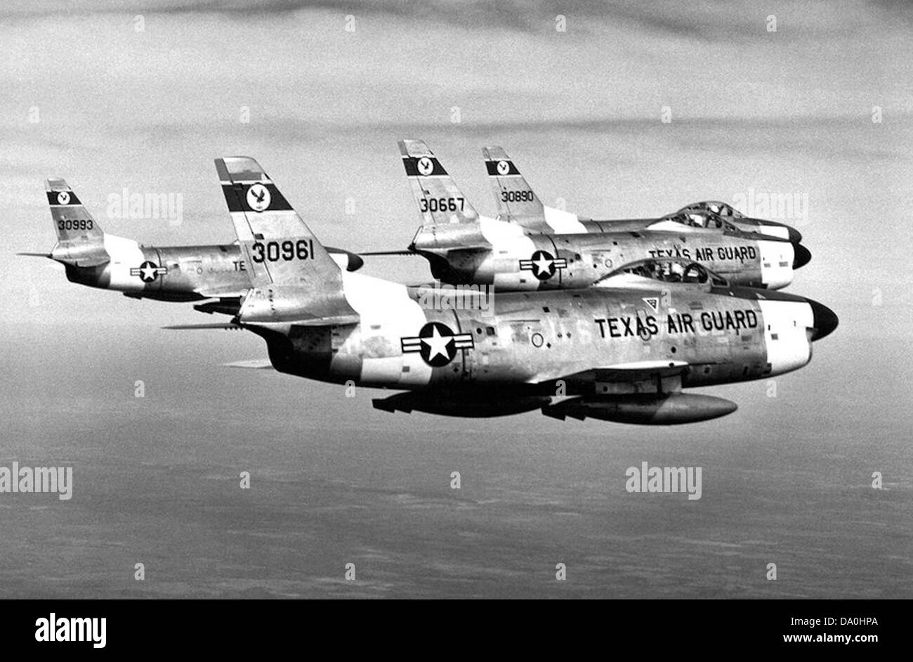 182d Fighter-Interceptor Squadron - F-86L Interceptors Stock Photo - Alamy