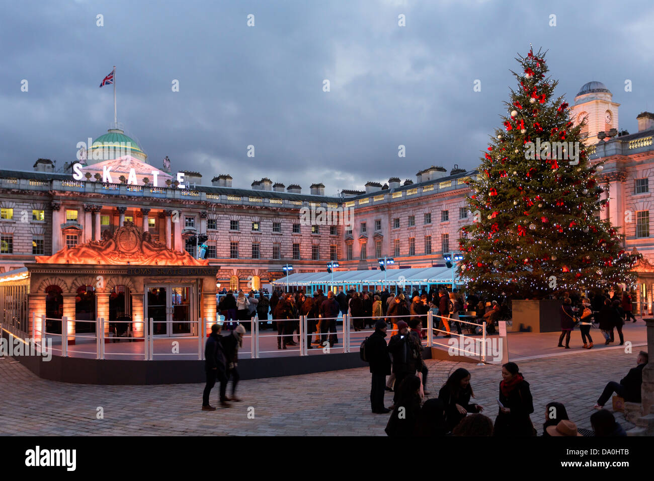 Skate at The Somerset House in London Stock Photo