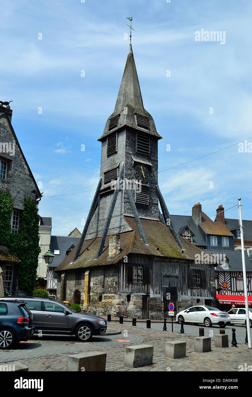 Clocher Sainte Catherine (Bell tower, XV th) in old town of Honfleur