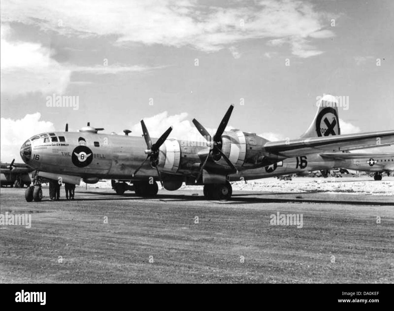 9th Bombardment Group B-29 North Field Tinian Stock Photo