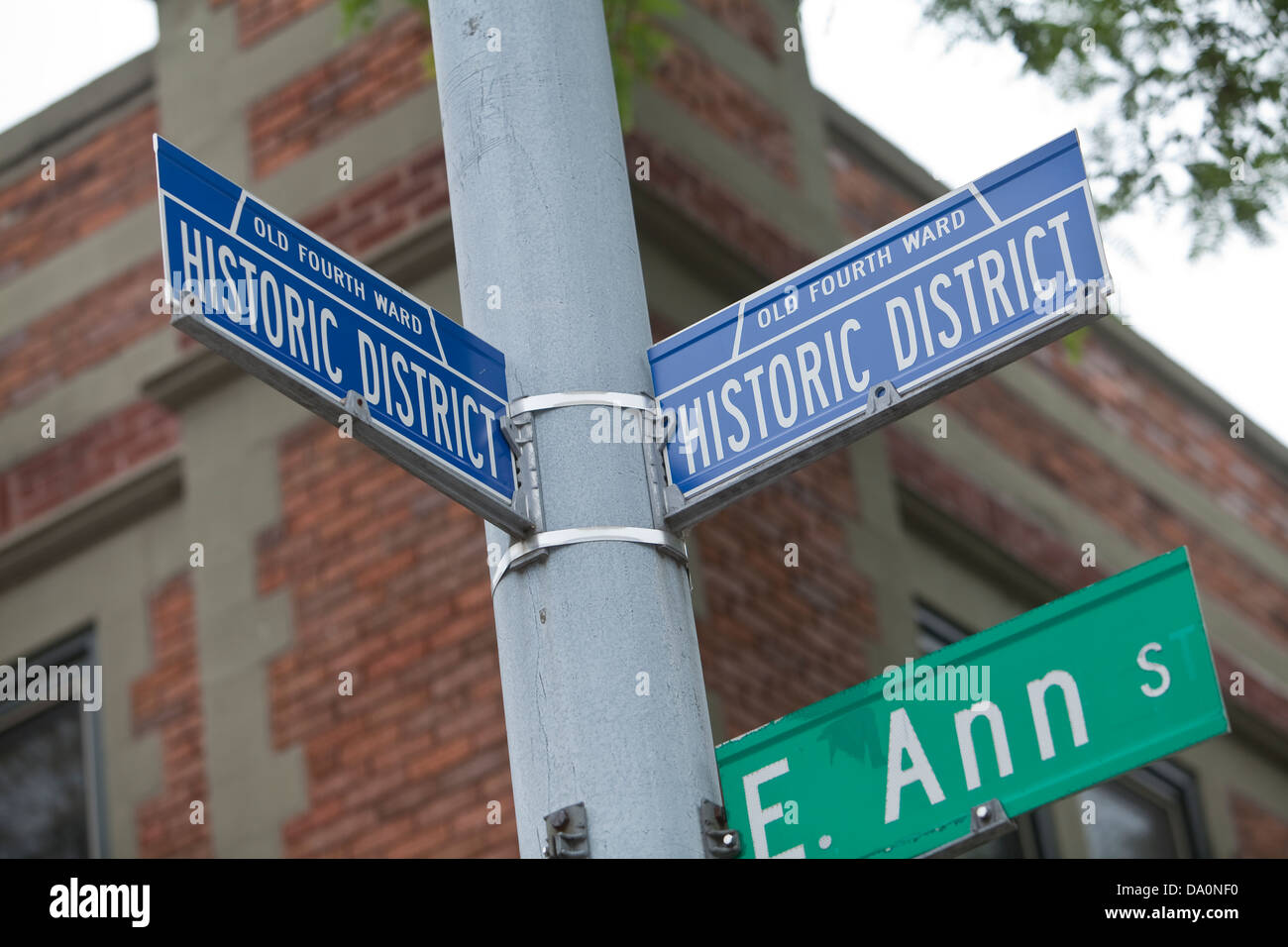 Old Fourth Ward historic district is seen in Ann Arbor, Michigan Stock