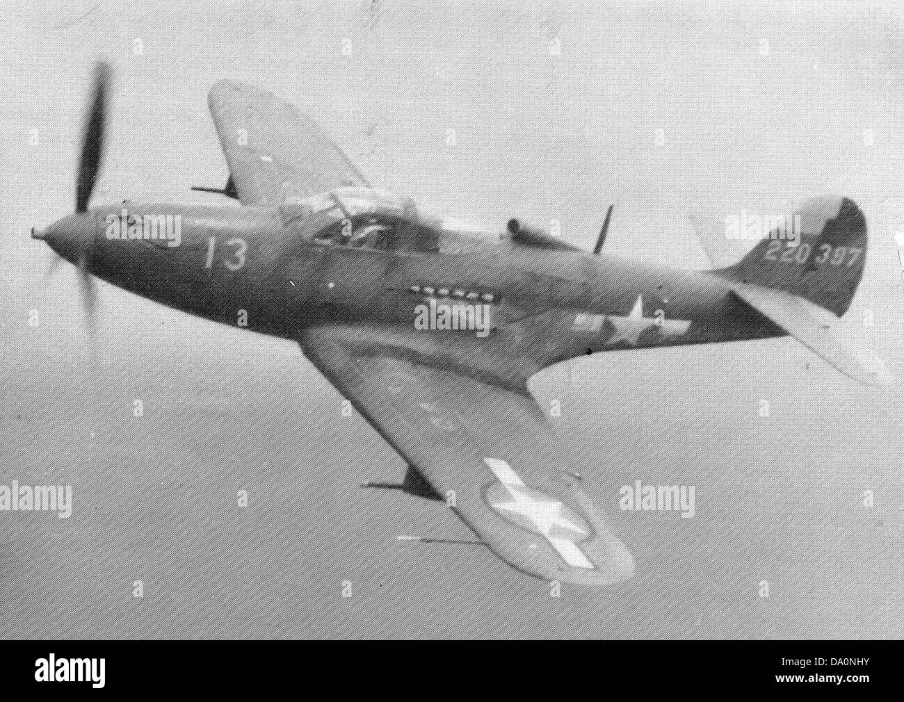 The 51st Fighter Squadron operated the Bell P-39Q-5-BE Airacobra, tail number 42-20397, during World War II, contributing to the squadron’s fighter operations in the Pacific Theater. Stock Photo