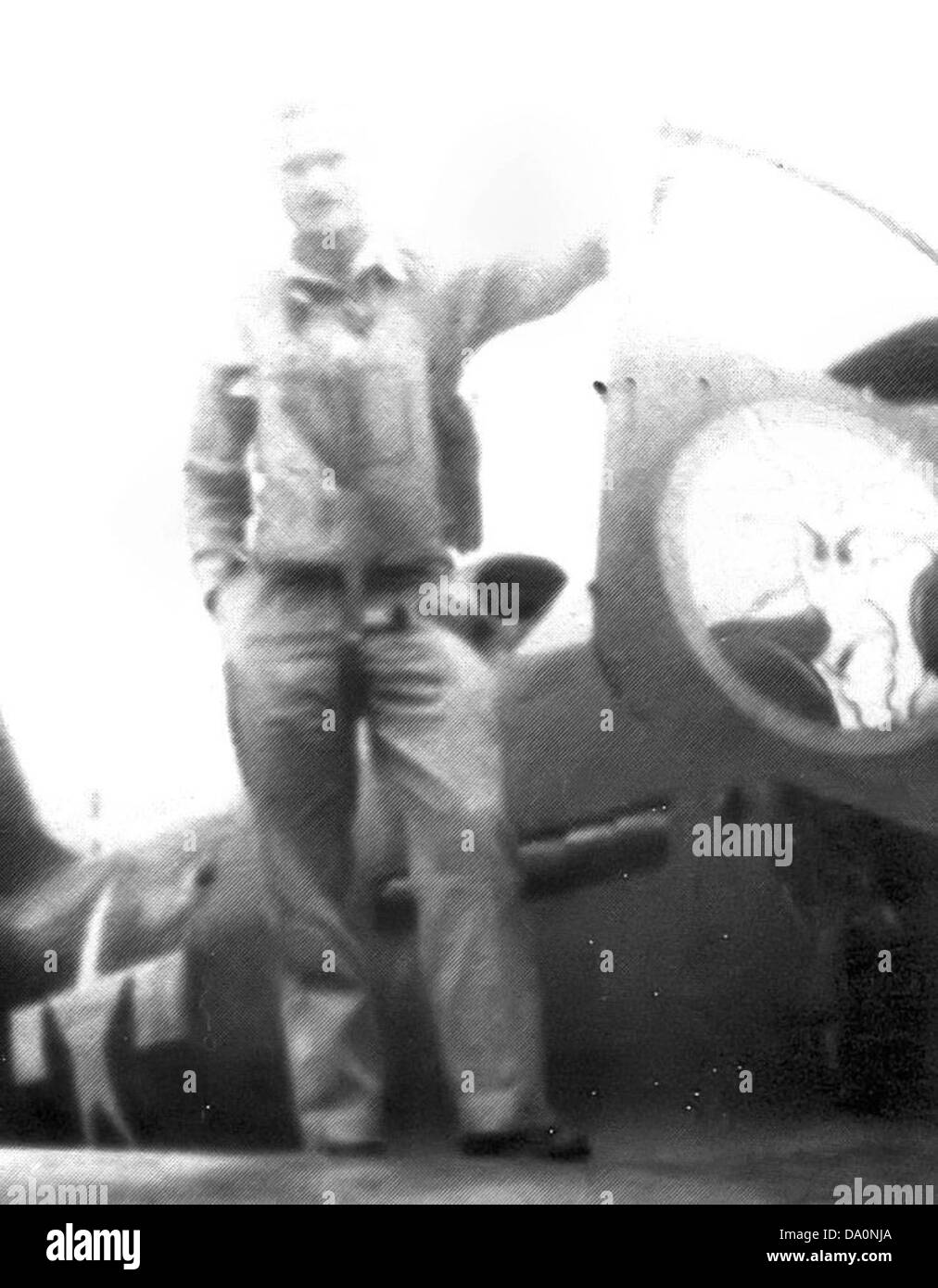 The 51st Fighter Squadron P-39, seen here with its squadron emblem in 1944, was a part of the U.S. Army Air Forces during World War II. The P-39 Airacobra was used primarily in ground-attack roles and featured a distinctive nose-mounted engine design. Stock Photo