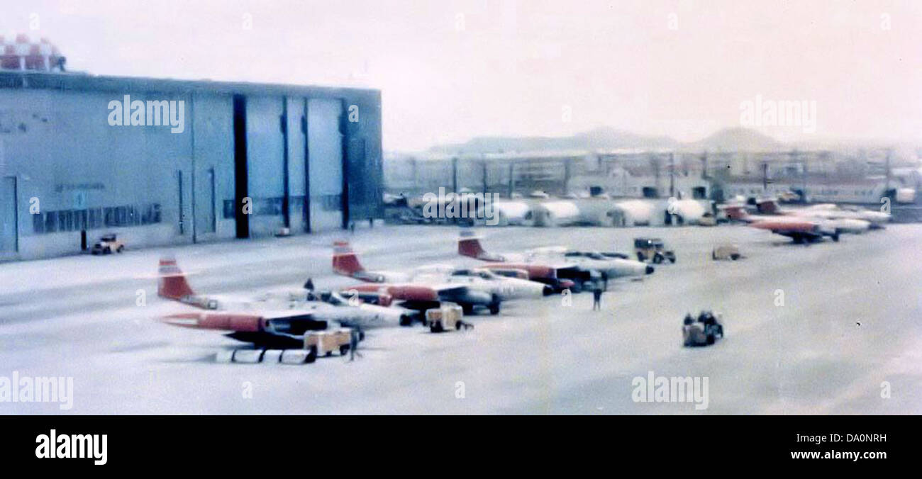 57th Fighter Interceptor Squadron F-89 Scorpions 1959 Stock Photo