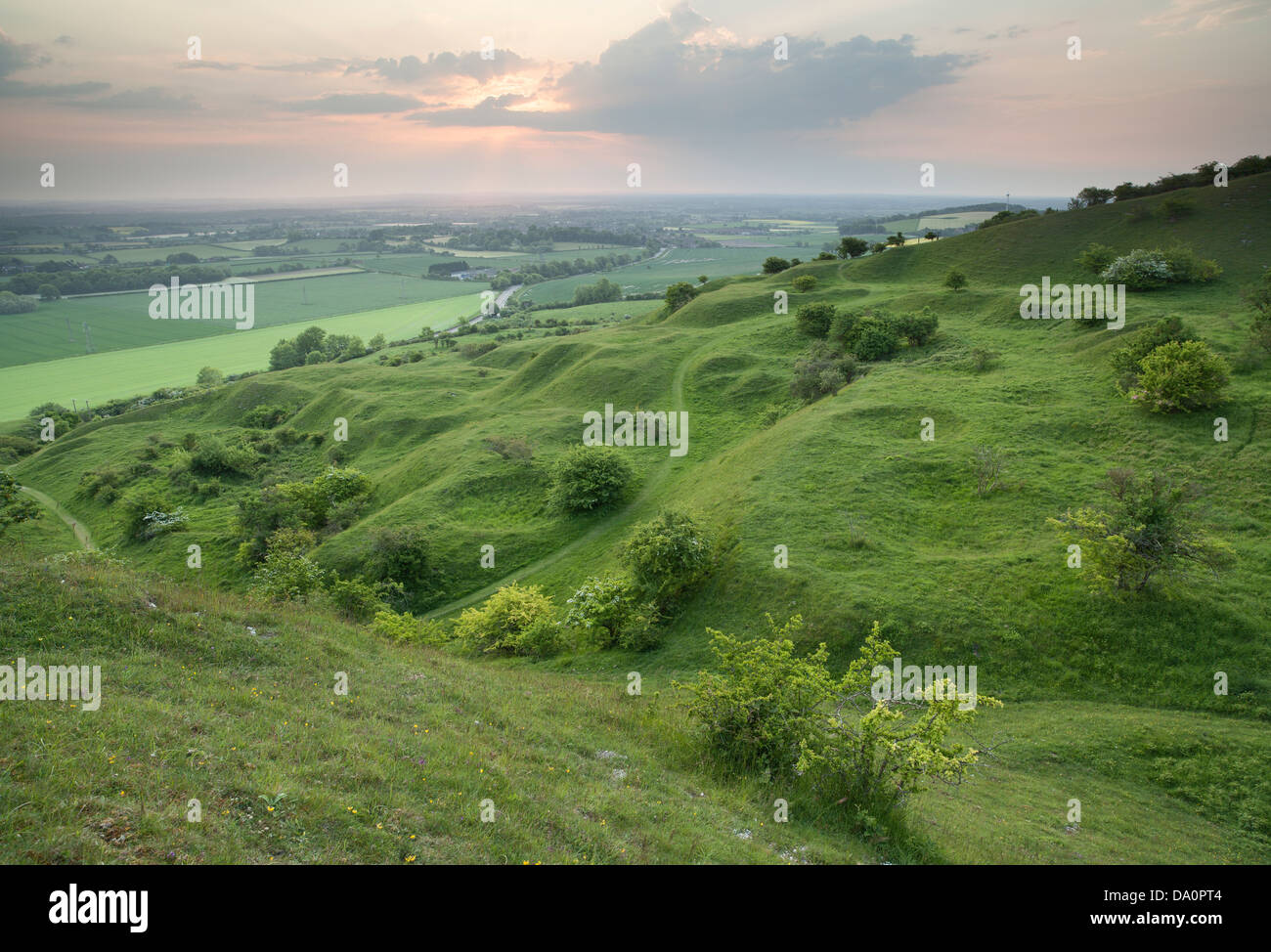 Malling Down Nature Reserve near Lewes in Sussex Stock Photo