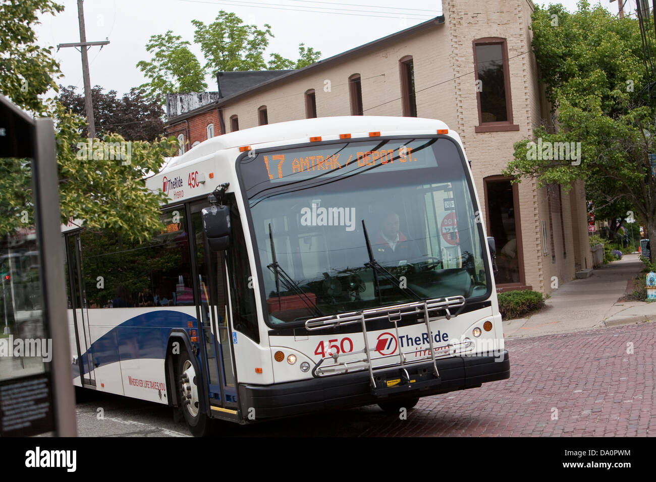 A bus is seen in Ann Arbor, Michigan Stock Photo Alamy