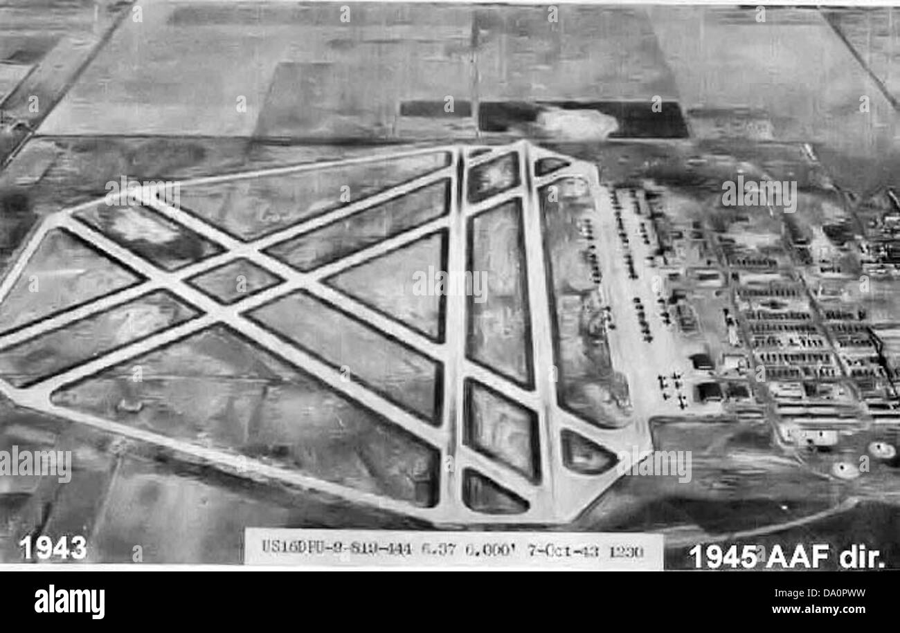 Liberal Army Airfield KS 7 Oct 1943 Stock Photo