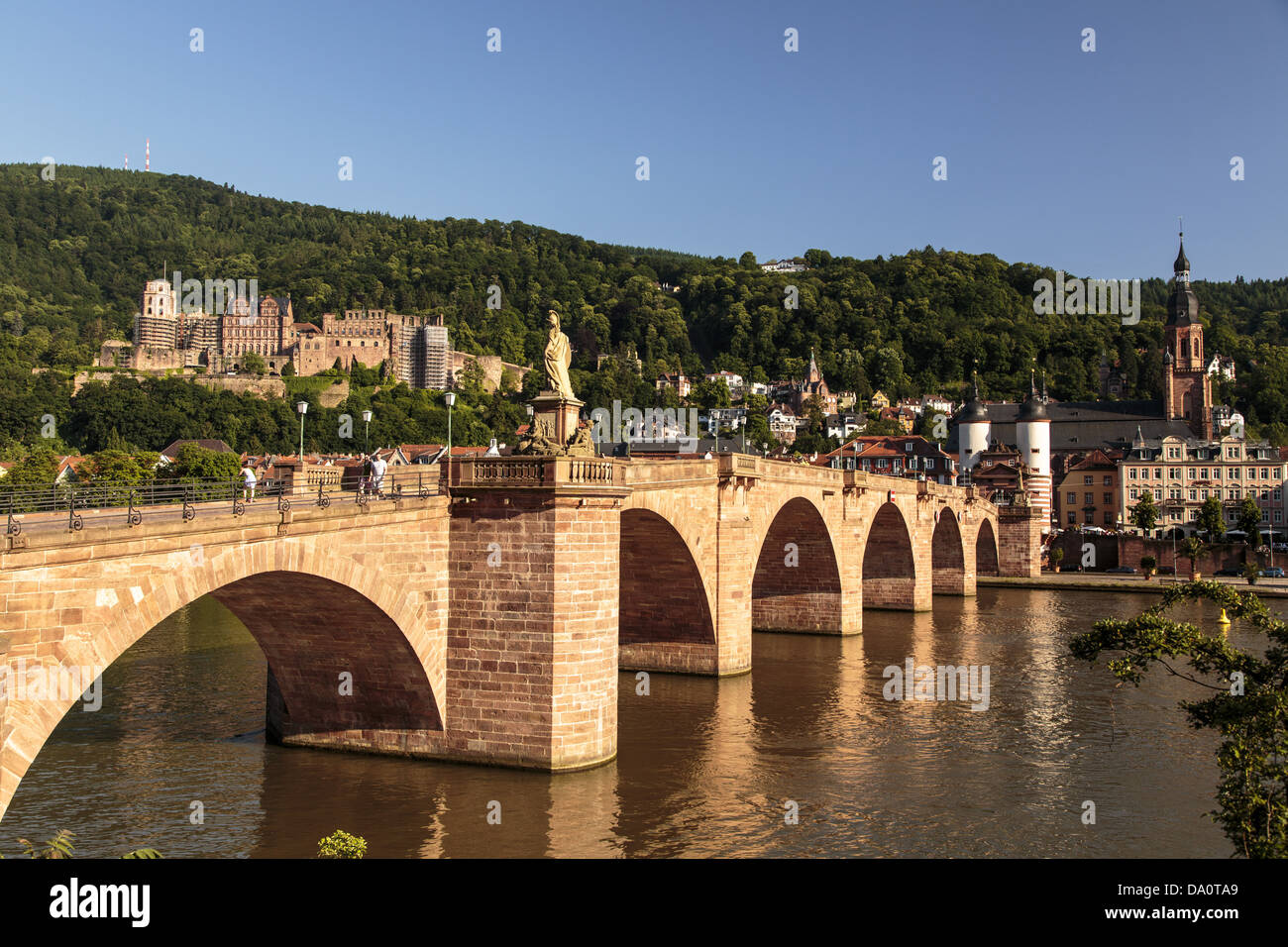 Heidelberg Altstadt and the Old Bridge, Germany Stock Photo - Alamy