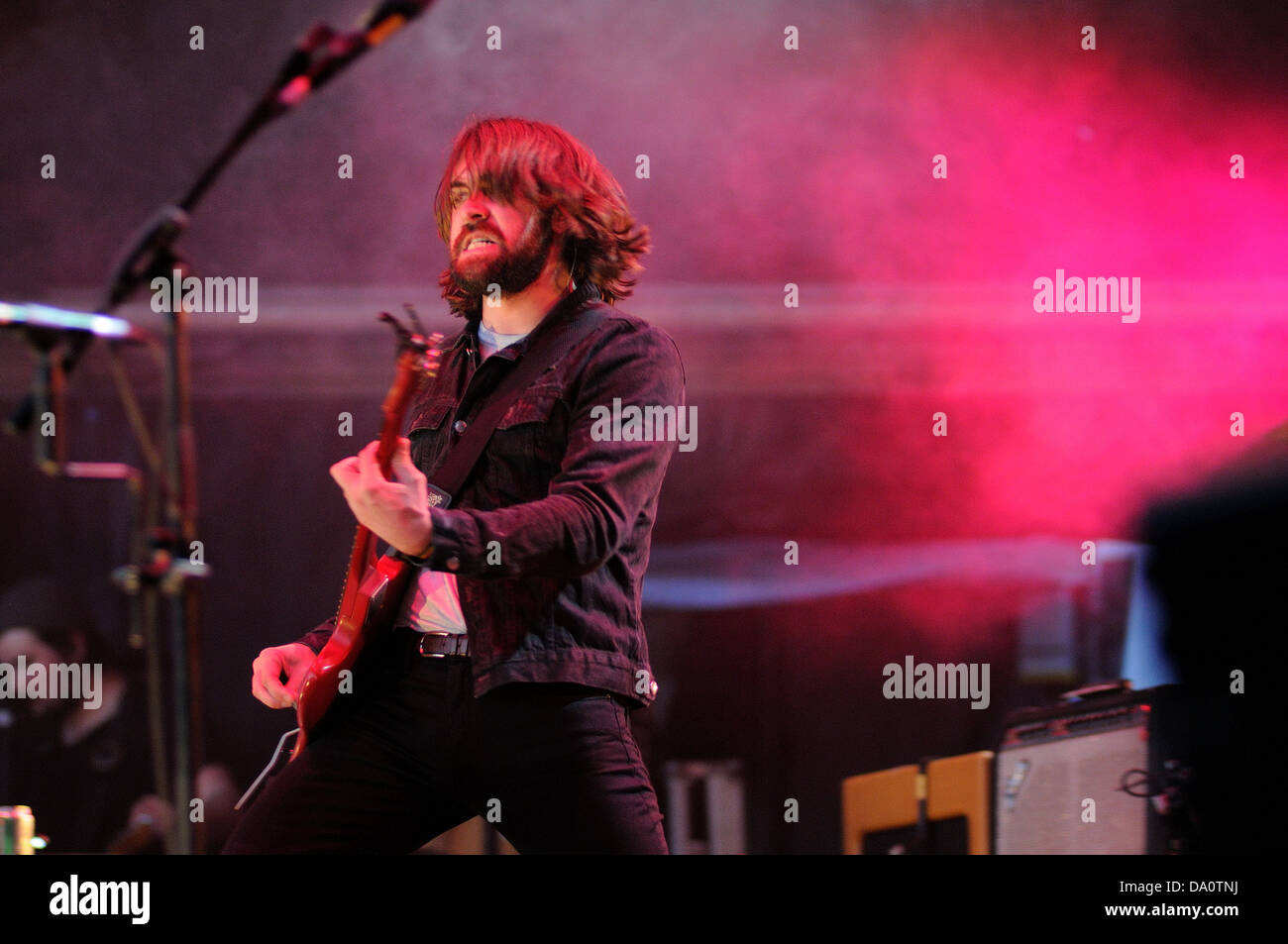 BARCELONA - MAY 22: The Vaccines band performance at Heineken Primavera Sound 2013 Festival, Ray-Ban Stage. Stock Photo