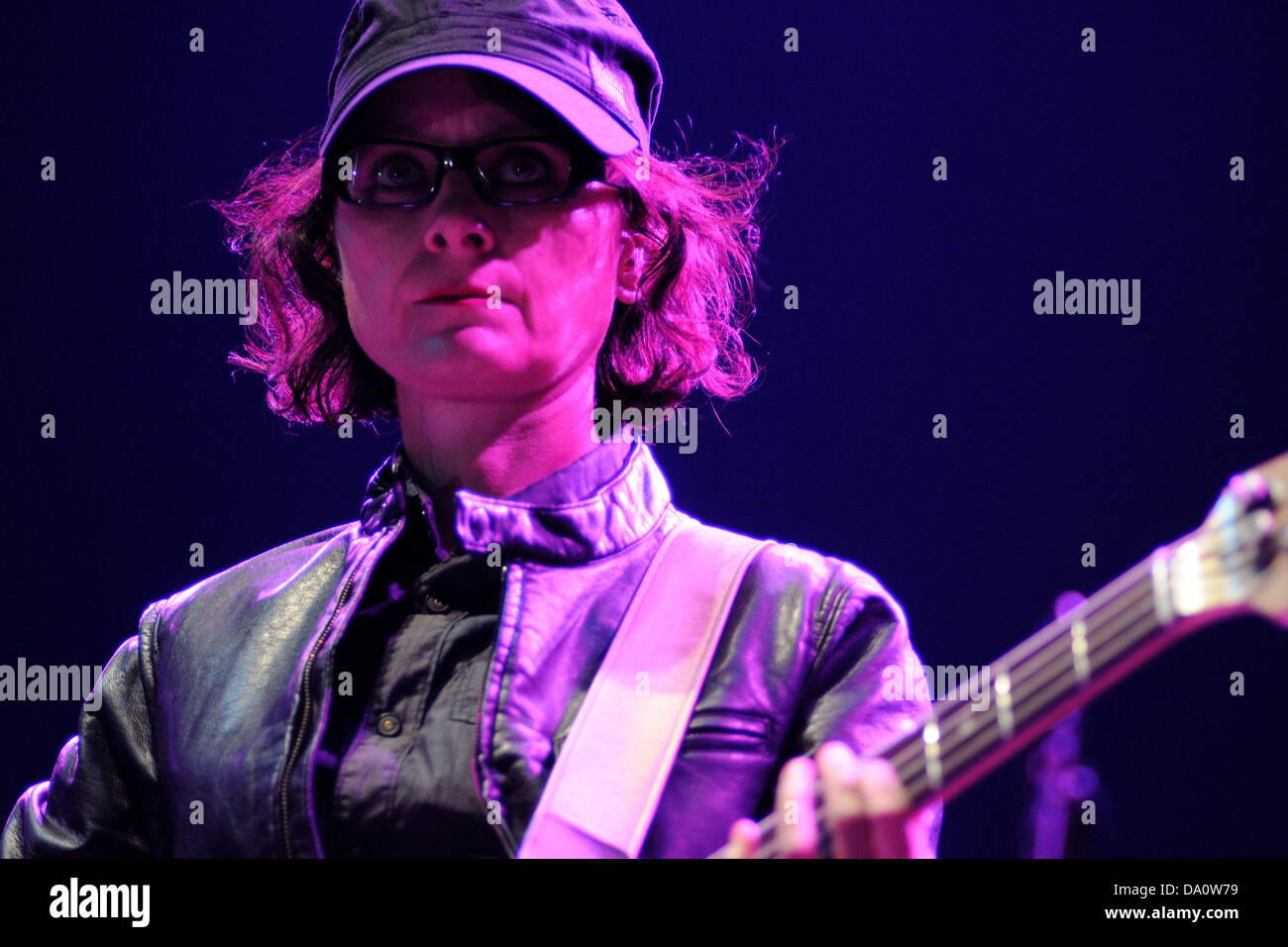 BARCELONA - MAY 24: Josephine Wiggs, bass player for The Breeders band ...