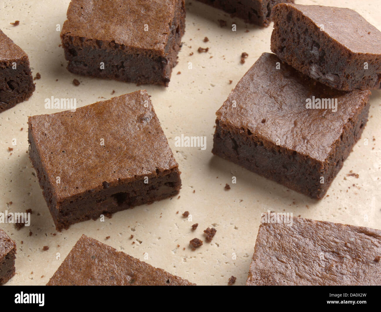 Brownies made with stevia Stock Photo Alamy