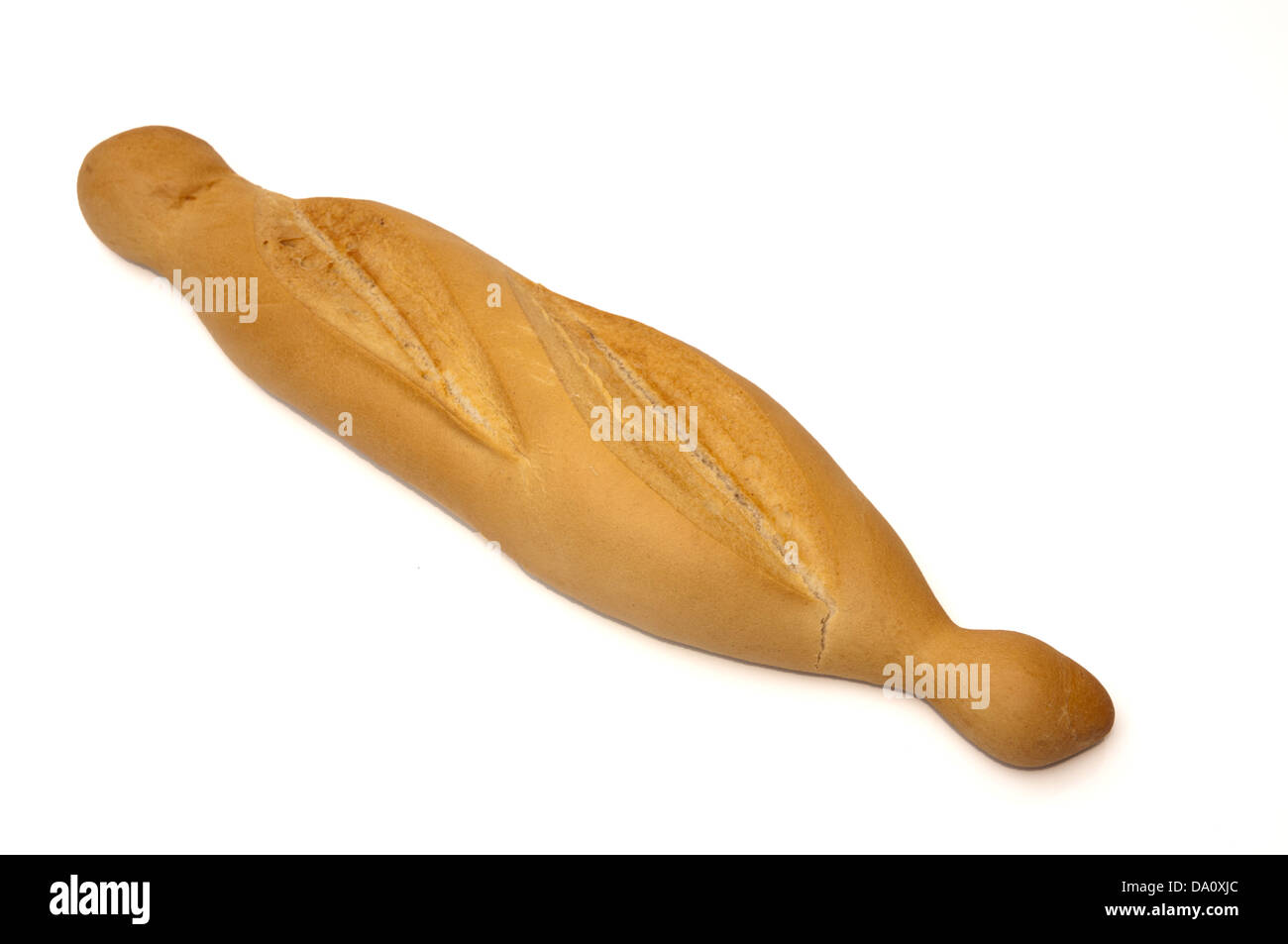 loaf of bread on a white background Stock Photo