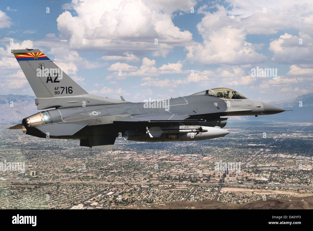 195th Fighter Squadron General Dynamics F-16C Block 42H Fighting Falcon ...
