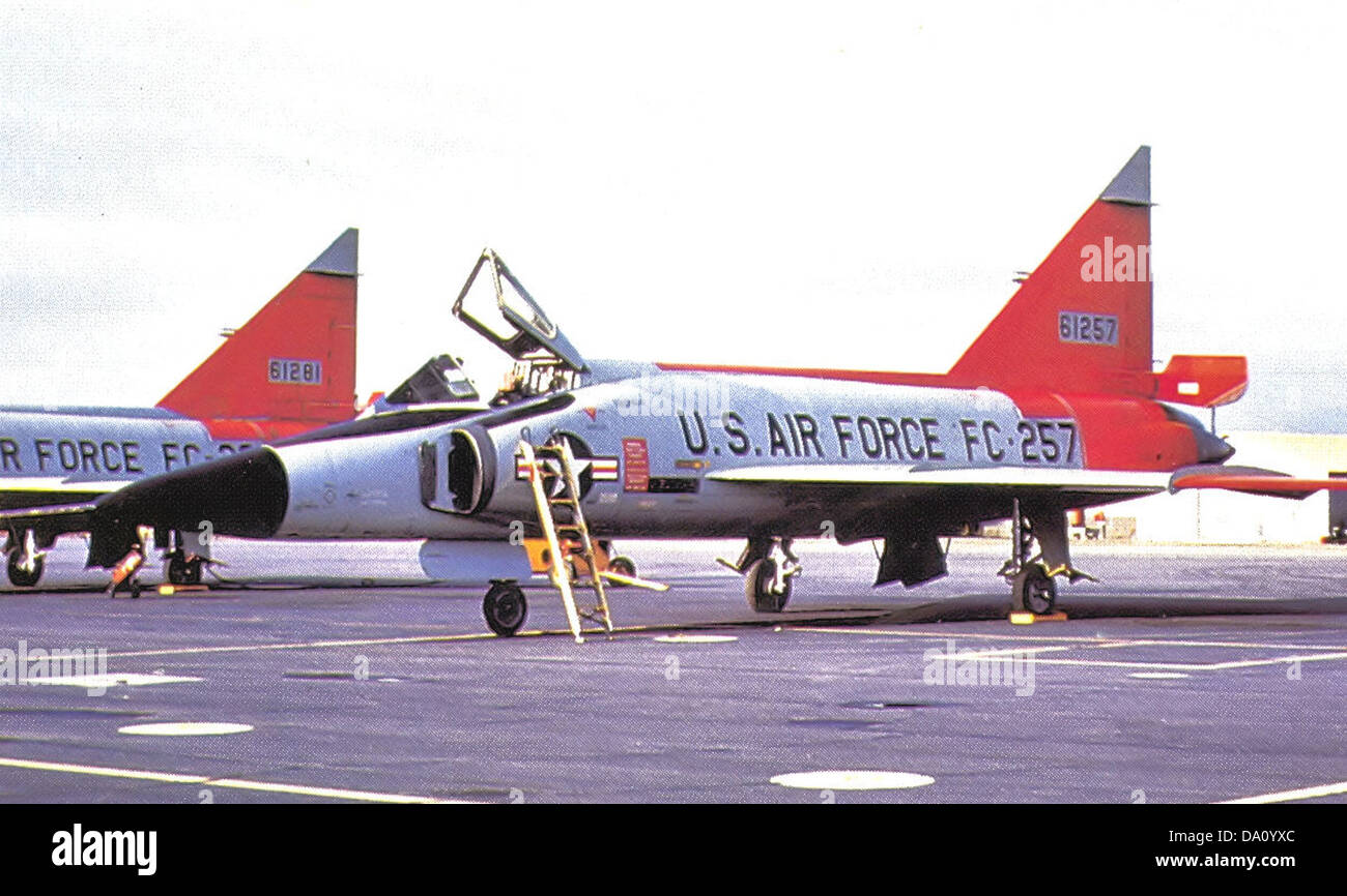 317th Fighter-Interceptor Squadron Convair F-102A-70-CO Delta Dagger 56-1257 Stock Photo