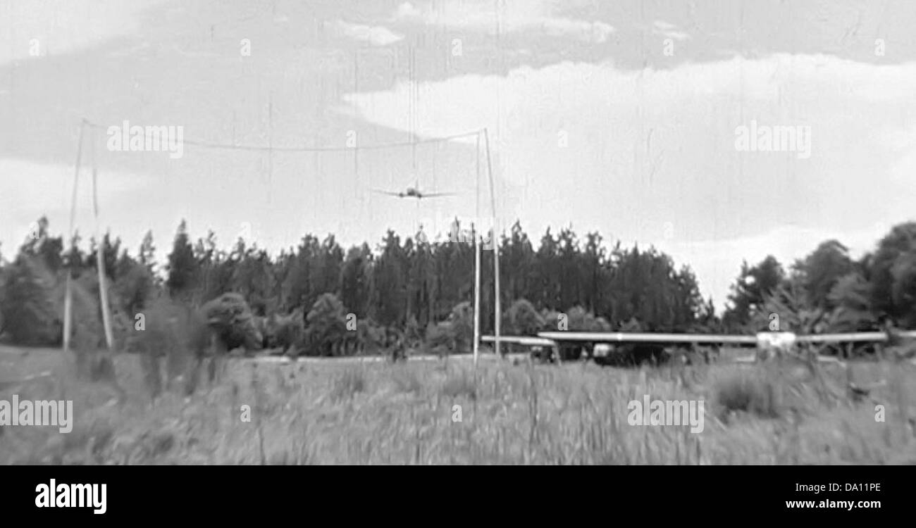 LaurinburgMaxton Army Air Base CG4 Glider ready for snatch pickup by