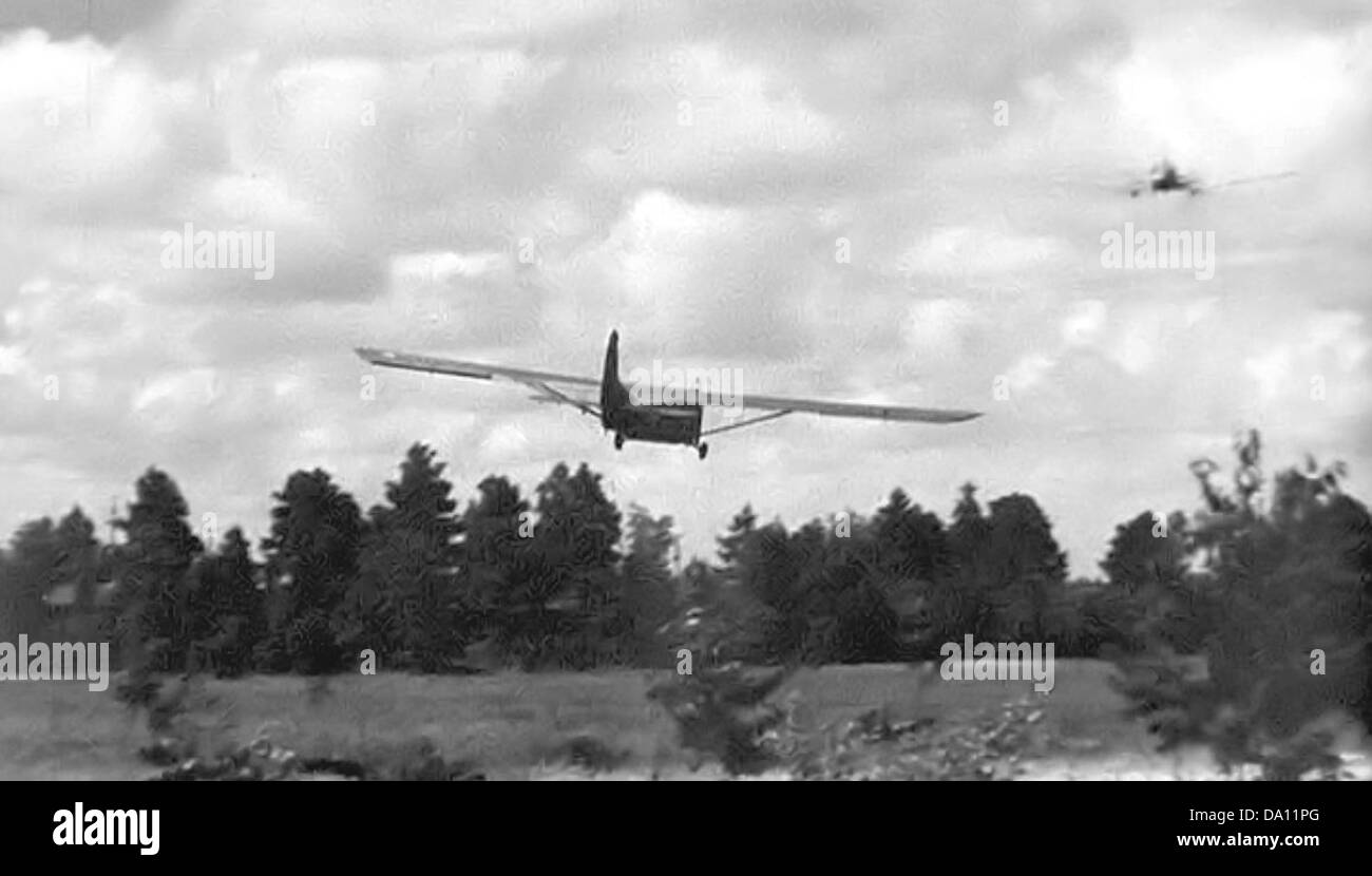 Laurinburg Maxton Army Air Base Cg 4 Glider Taking Off After Snatch Pickup Stock Photo Alamy