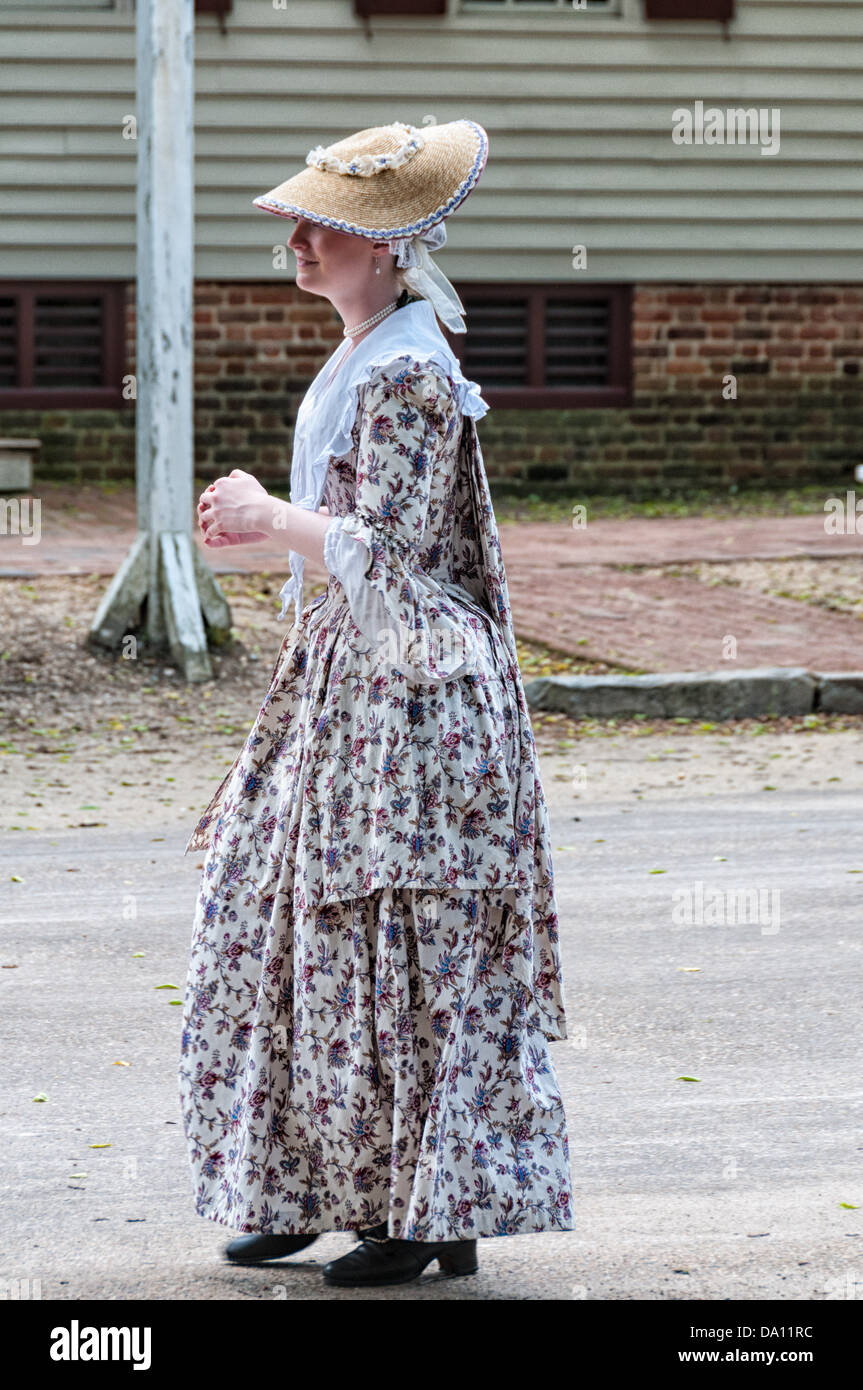 Revolutionary war reenactment at colonial williamsburg hires stock