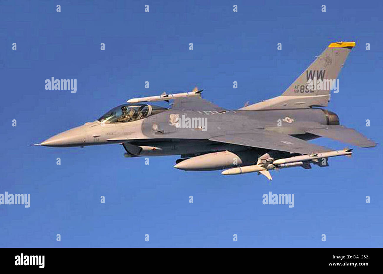 14th Fighter Squadron - Lockheed F-16C Block 50P Fighting Falcon - 92-3892 Stock Photo