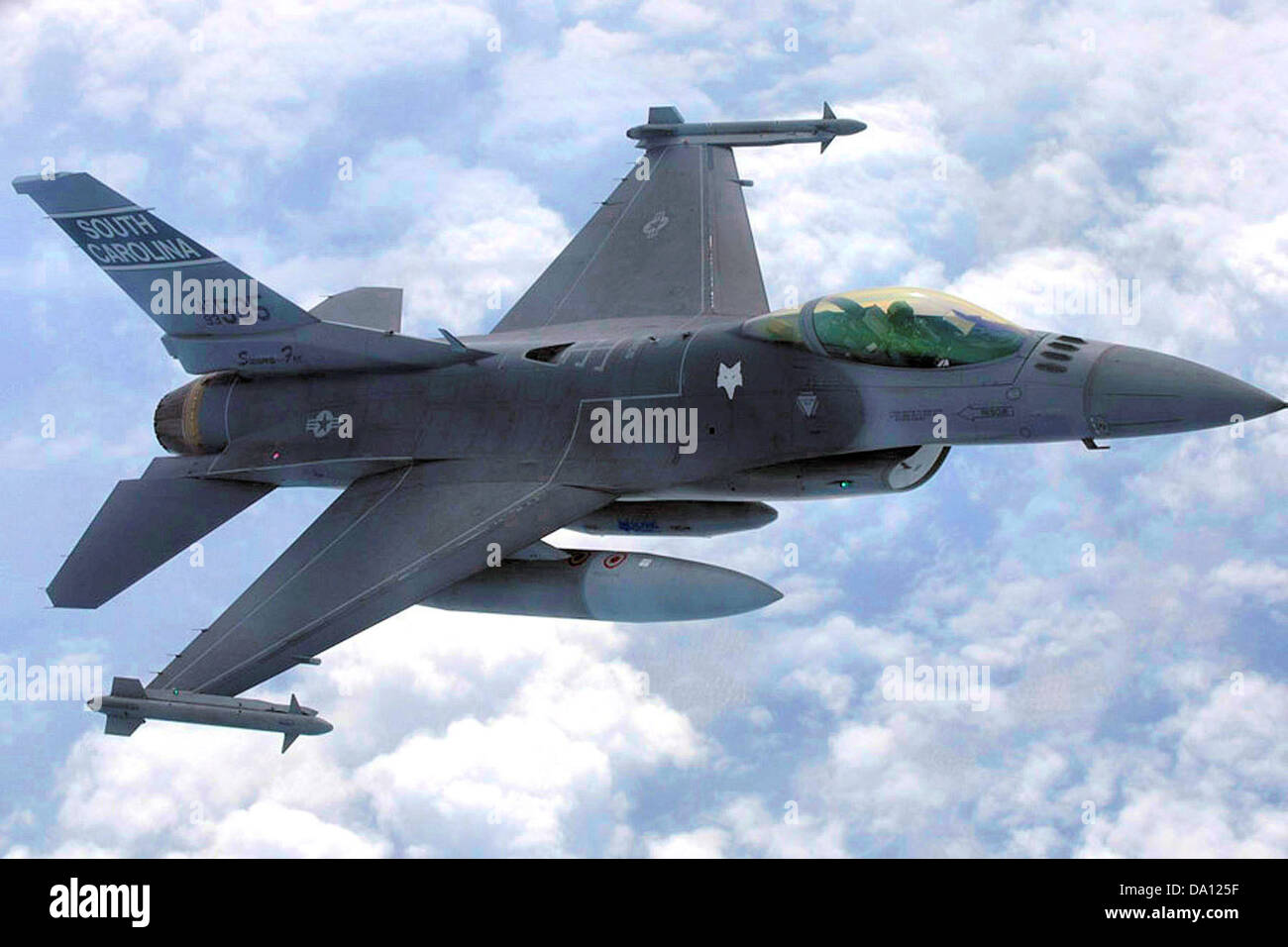 169th Fighter Wing - F-16 in flight Stock Photo