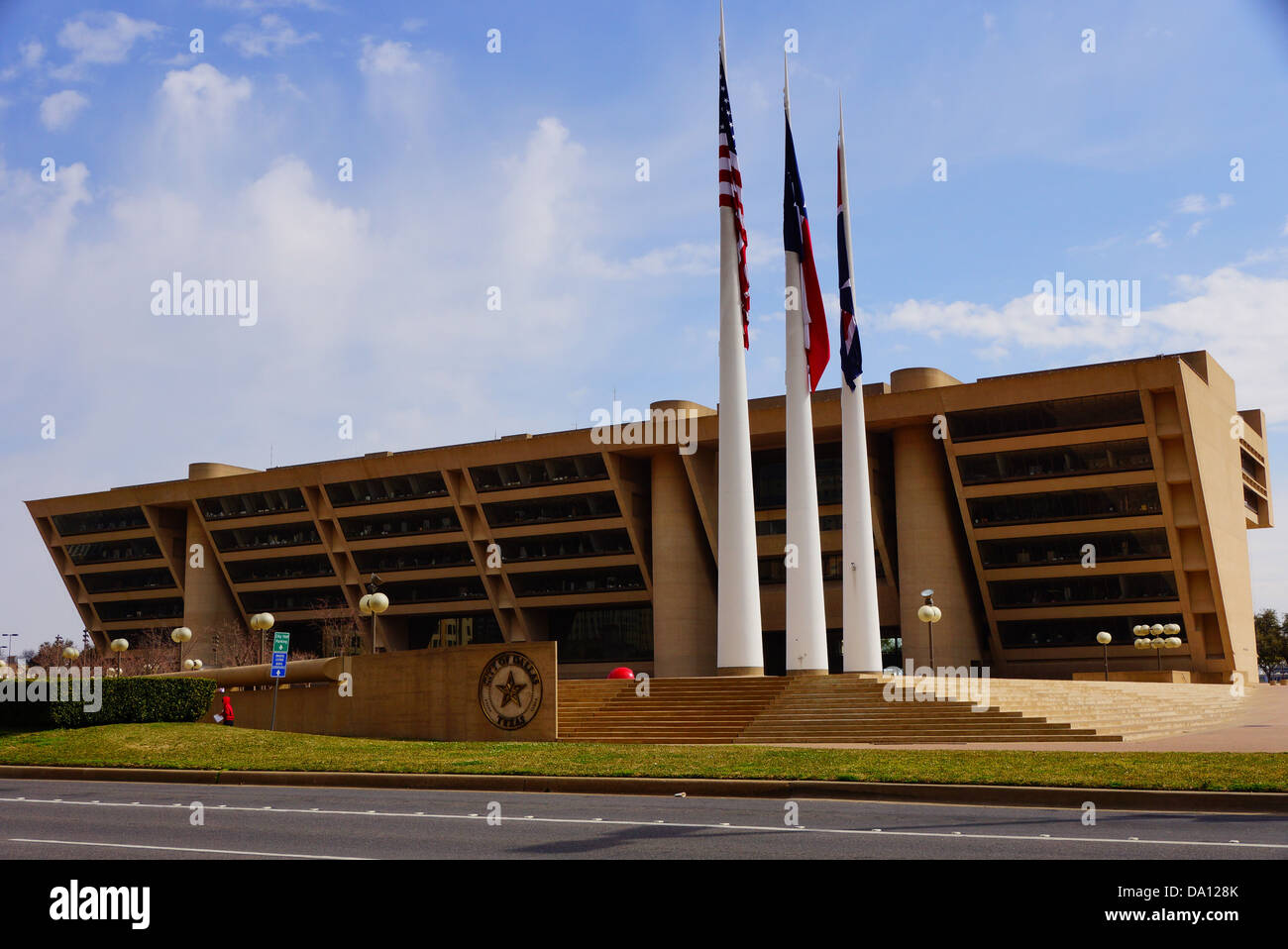 Dallas City Hall in Dallas, TX Stock Photo