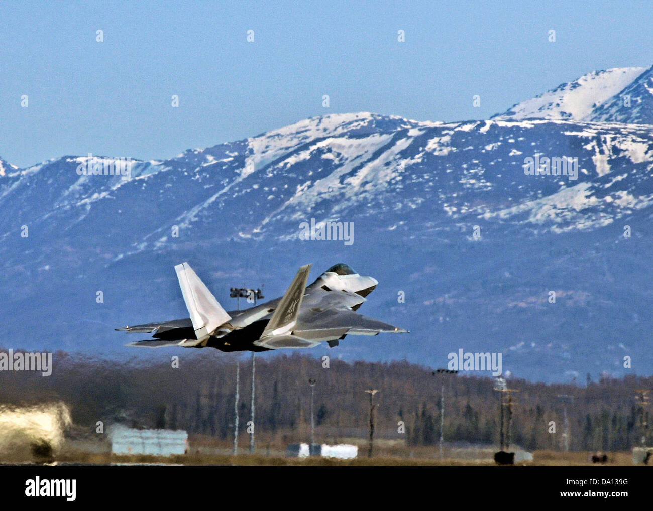 525th Fighter Squadron F22 Elmendorf Stock Photo Alamy