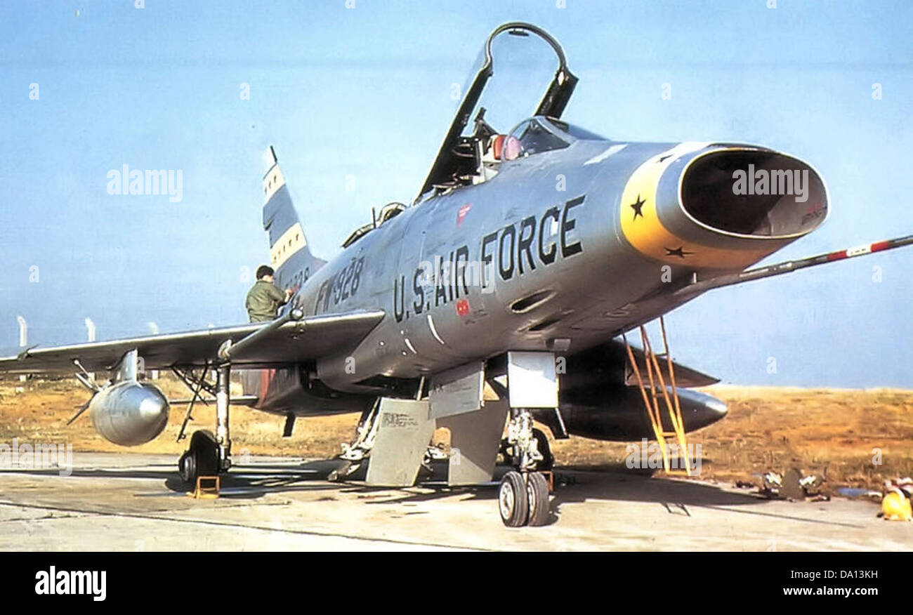 The 81st Tactical Fighter Squadron operates the North American F