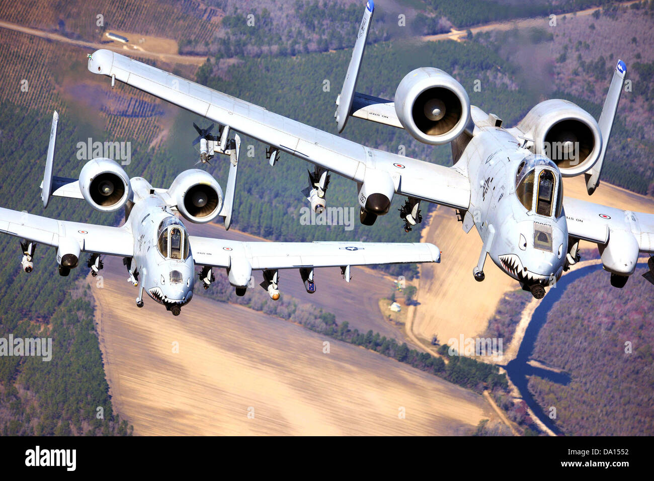 A-10Cs - 23d FW - Moody AFB GA Stock Photo