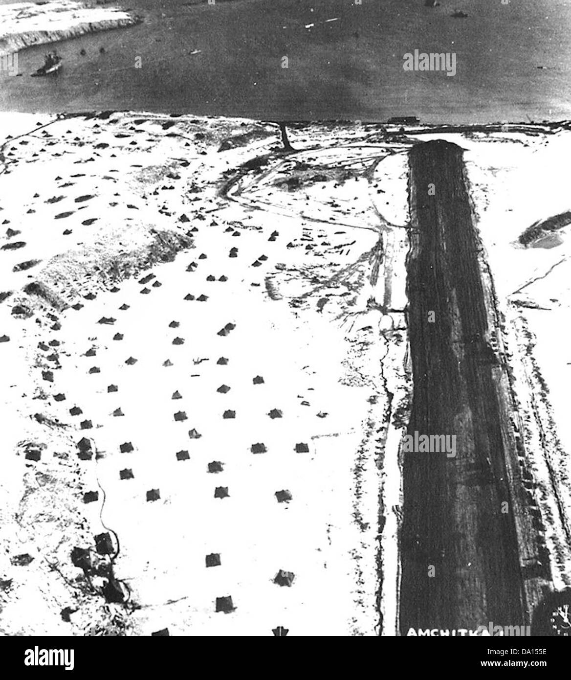 Amchitka Army Airfield January 1943 Stock Photo