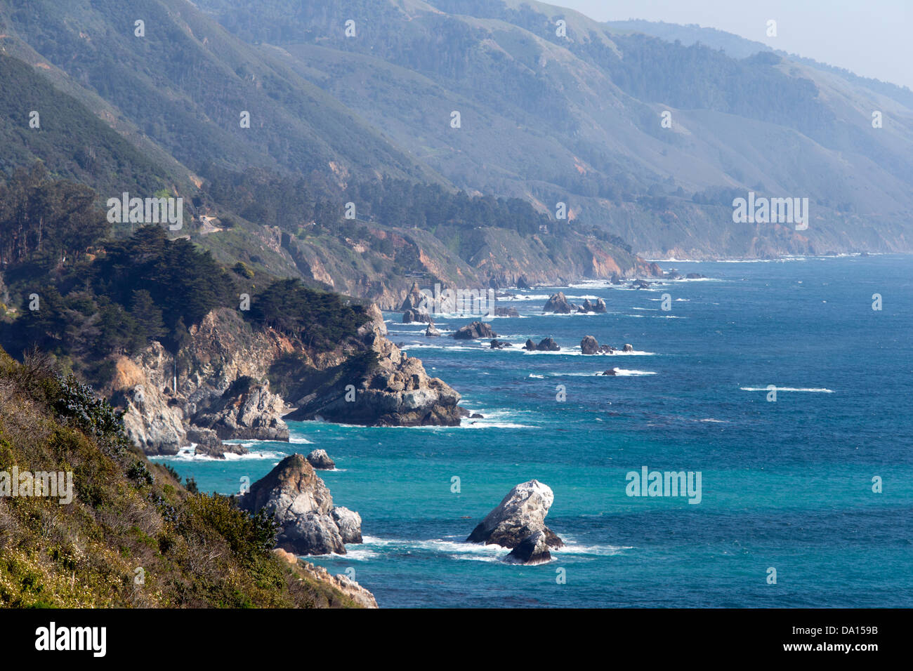 Coastline near Point Sur, California, USA Stock Photo - Alamy