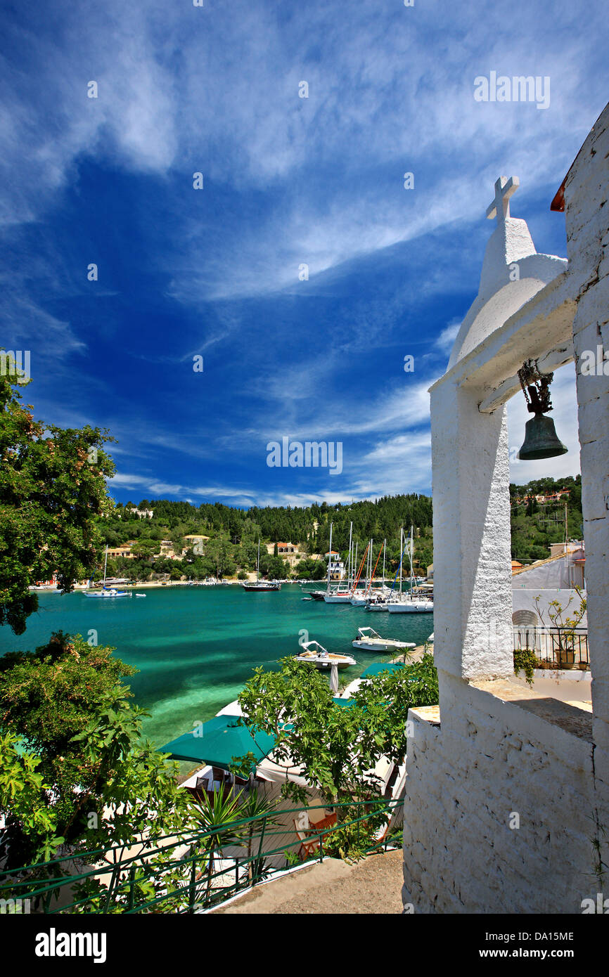Lakka bay and village, Paxos island, Ionian Sea, Eptanisa ("Seven