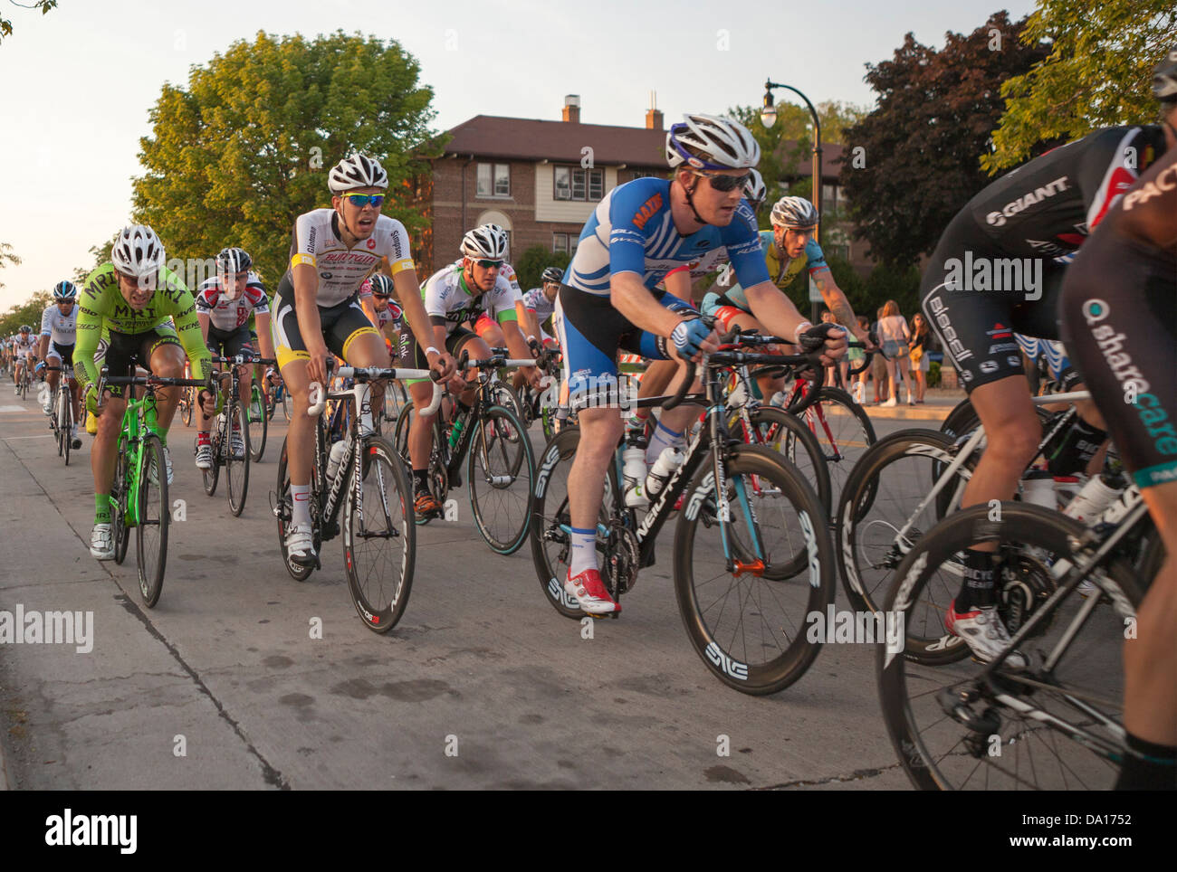 An annual bike race called a criterium is held in Shorewood, Wisconsin