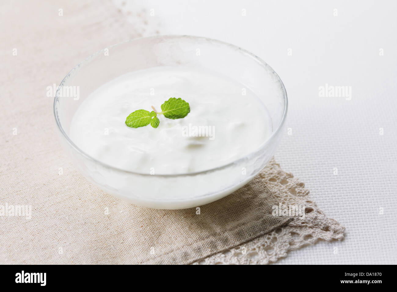 Cup of yogurt Stock Photo - Alamy