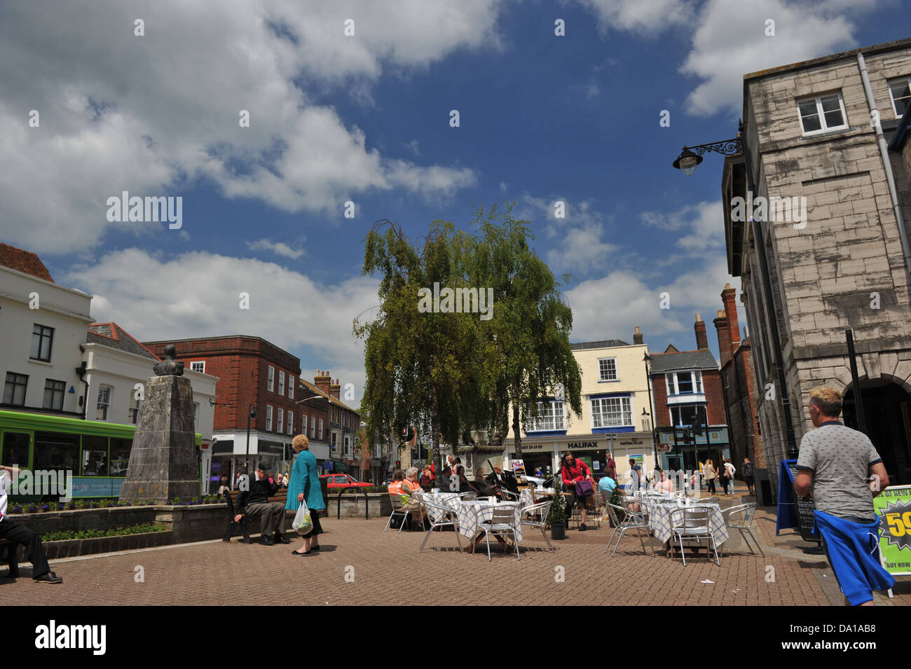 Newport Town centre on the Isle of Wight, UK Stock Photo Alamy