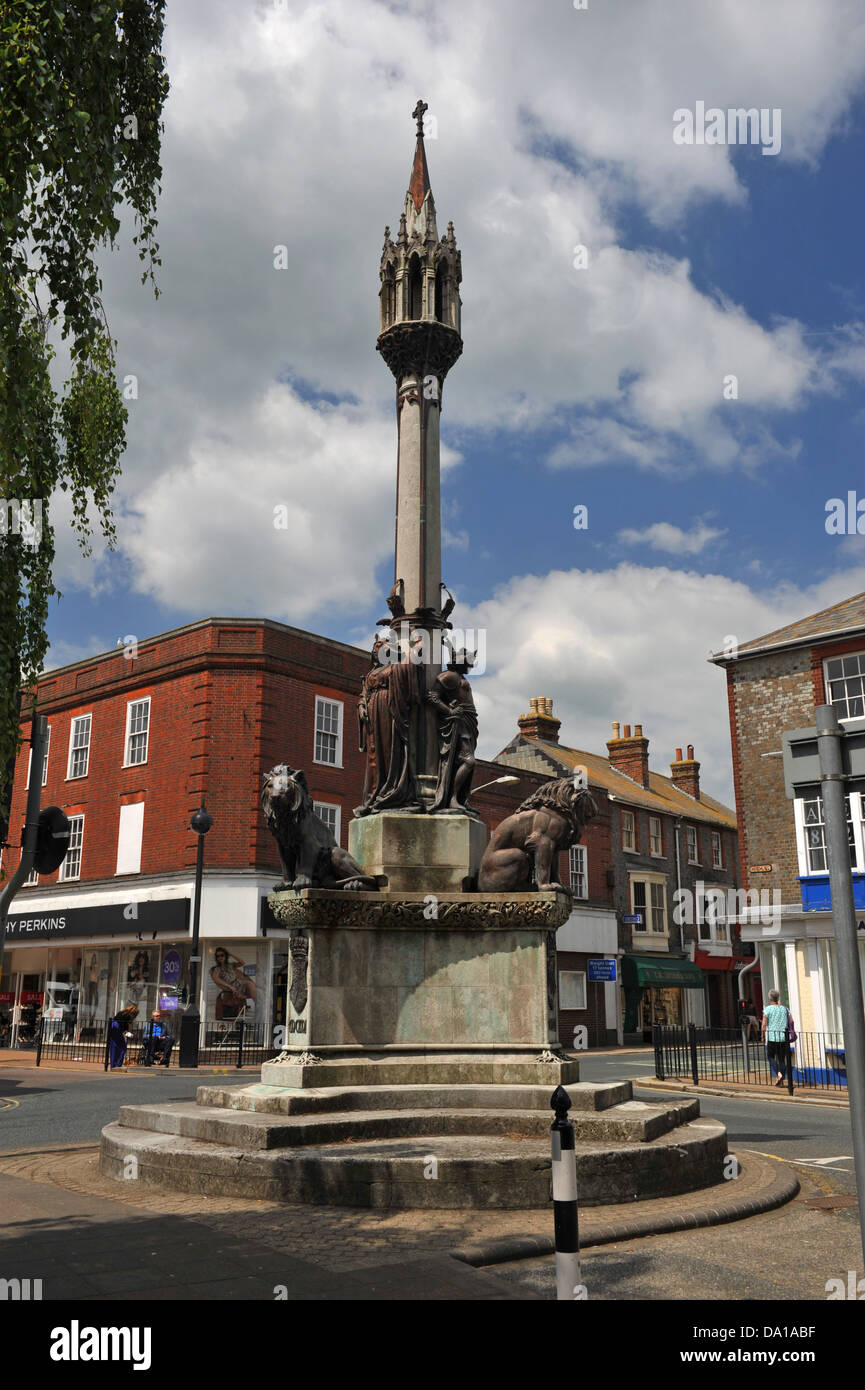 Newport Town centre on the Isle of Wight, UK Stock Photo