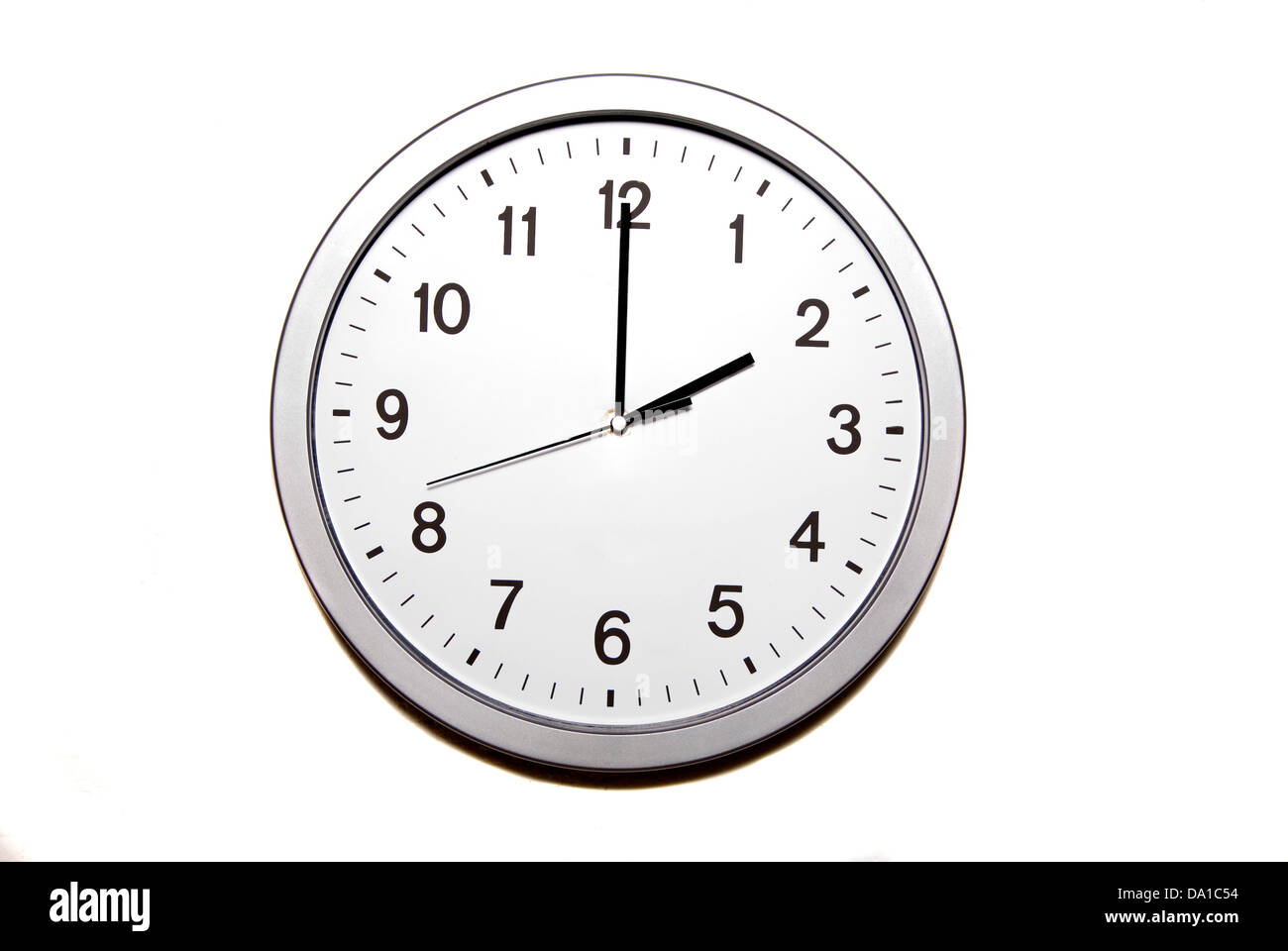 clock signing the two o'clock hour part of 12 hours series Stock