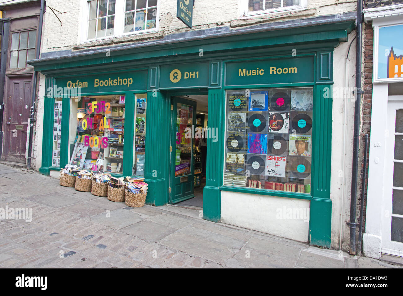 Oxfam Bookshop and Music Room, Durham Stock Photo