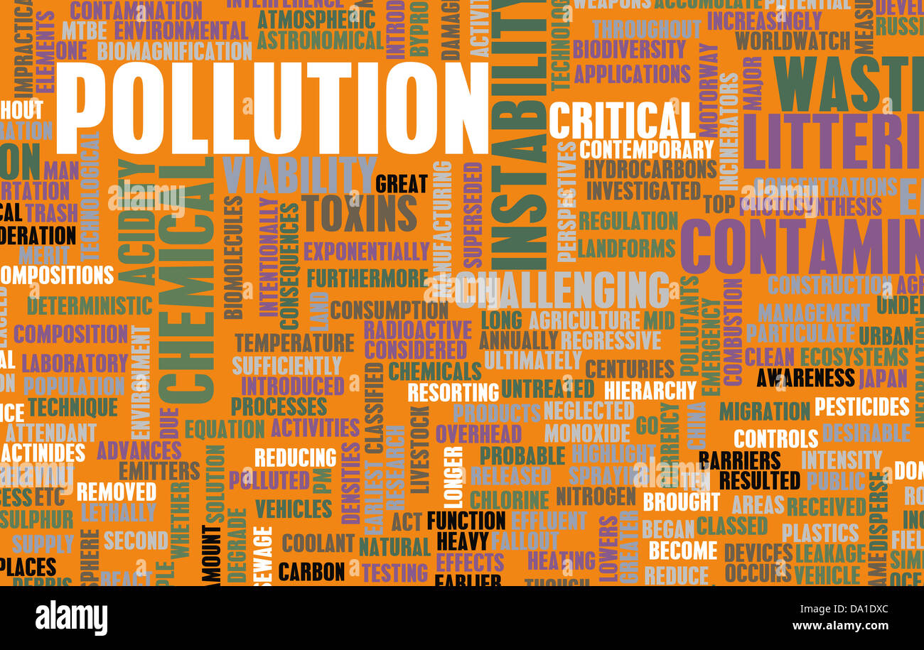 Pollution and Littering Global Problem as art Stock Photo Alamy